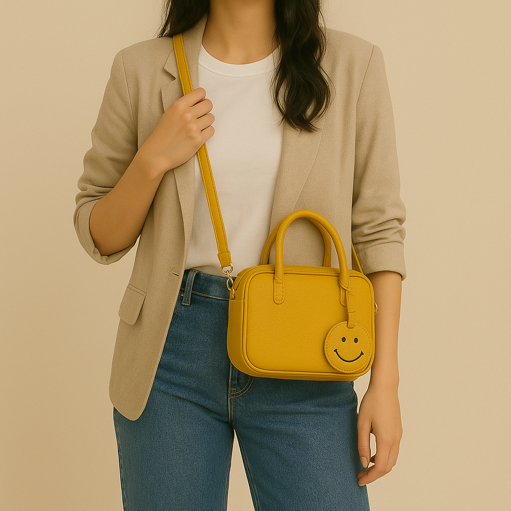 Leather Smile Crossbody