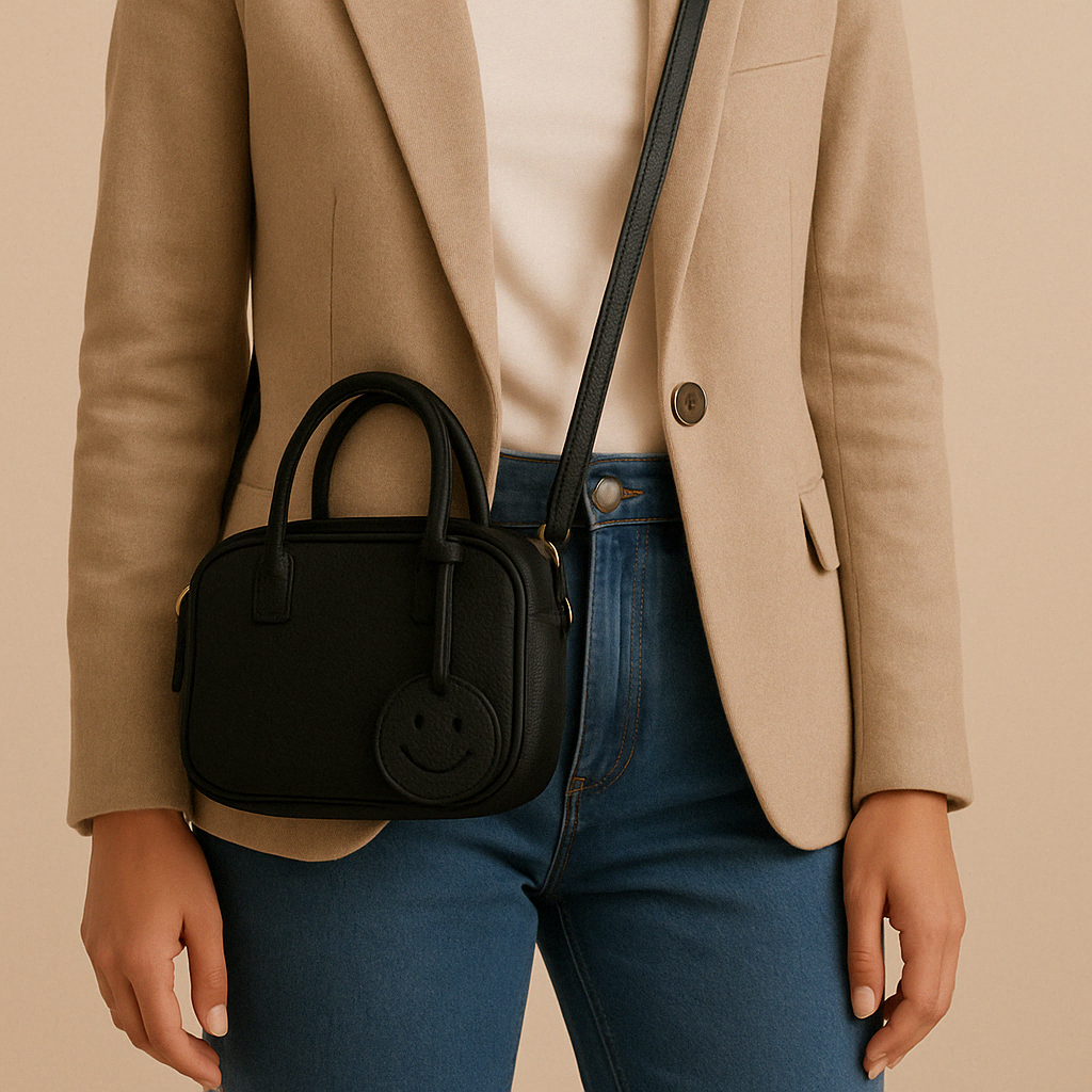 Leather Smile Crossbody