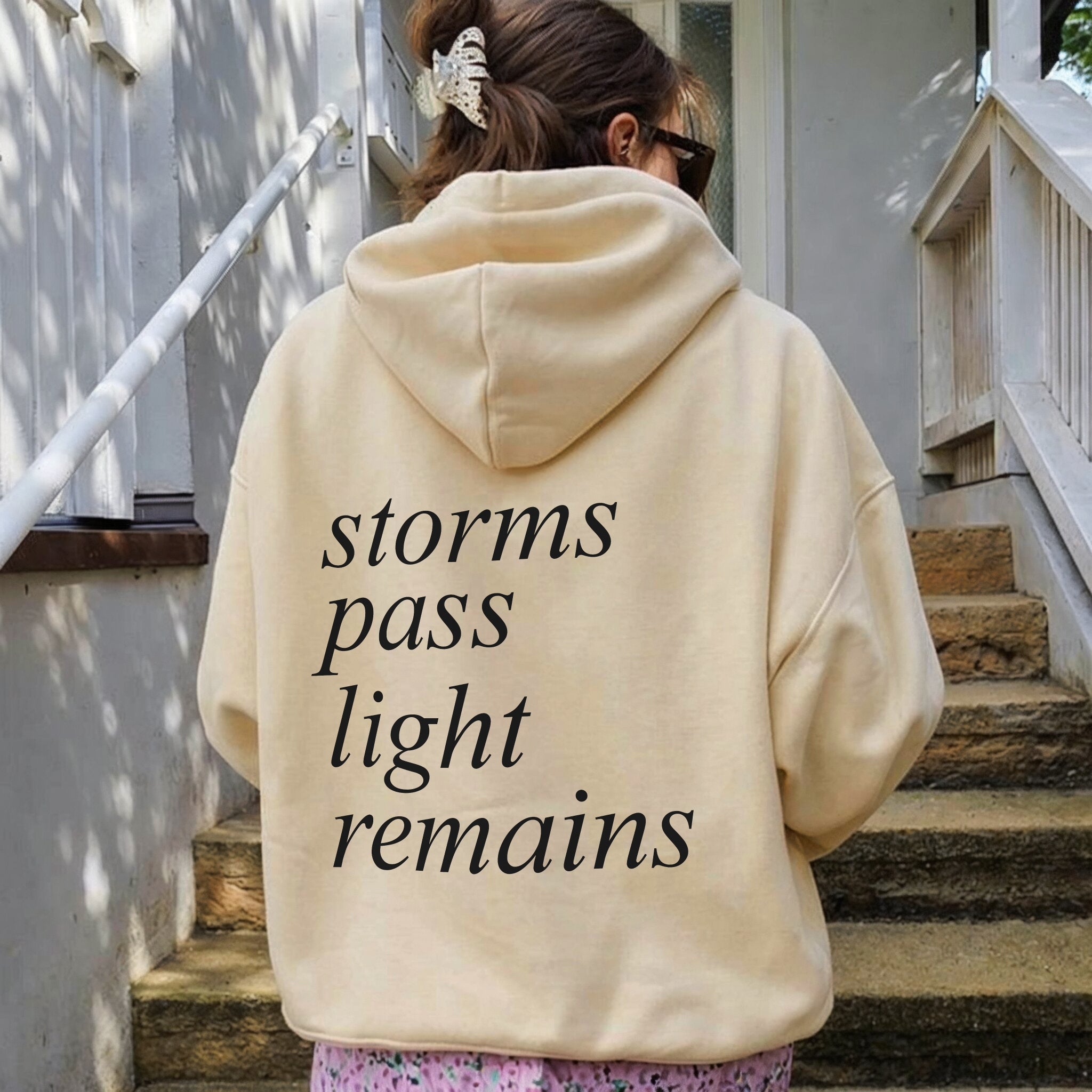 Light Returns Hoodie - Warm Sand Back