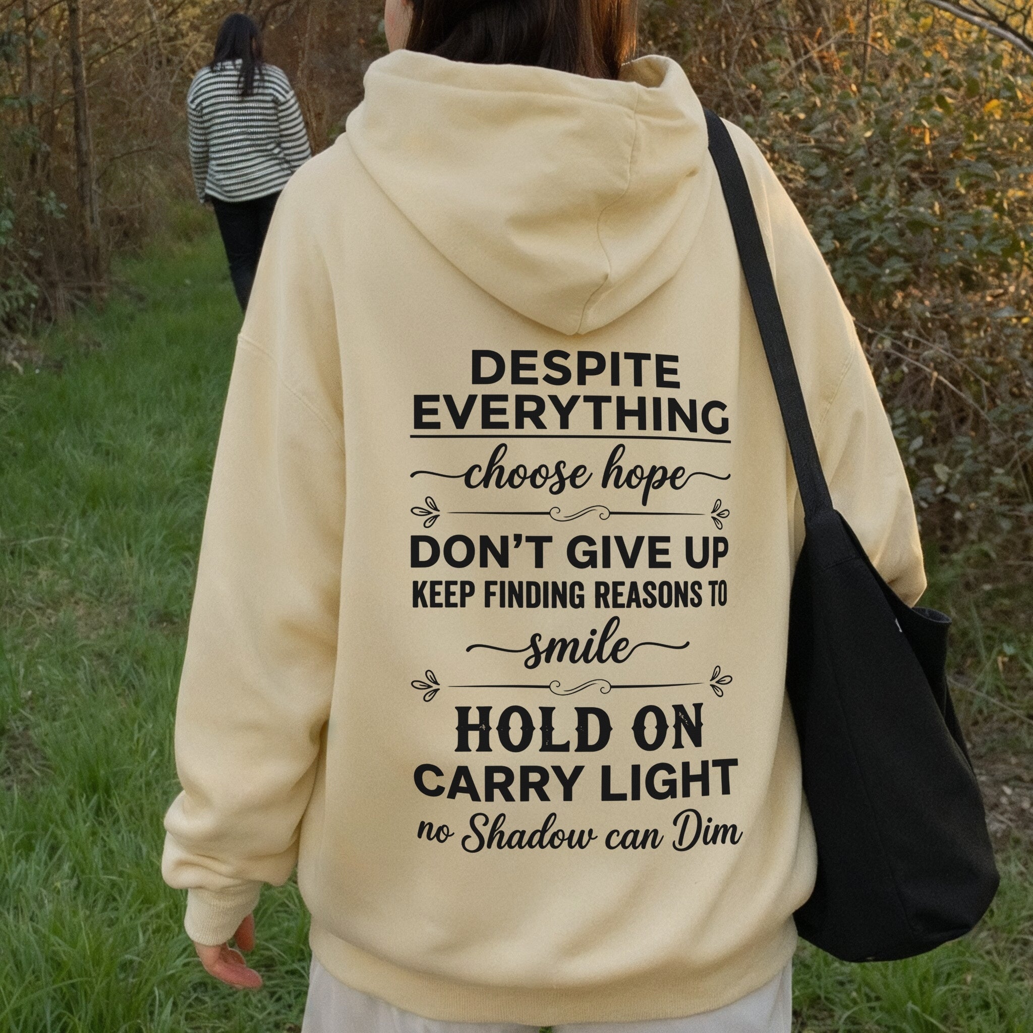 Dear Self Hoodie - Warm Sand Back