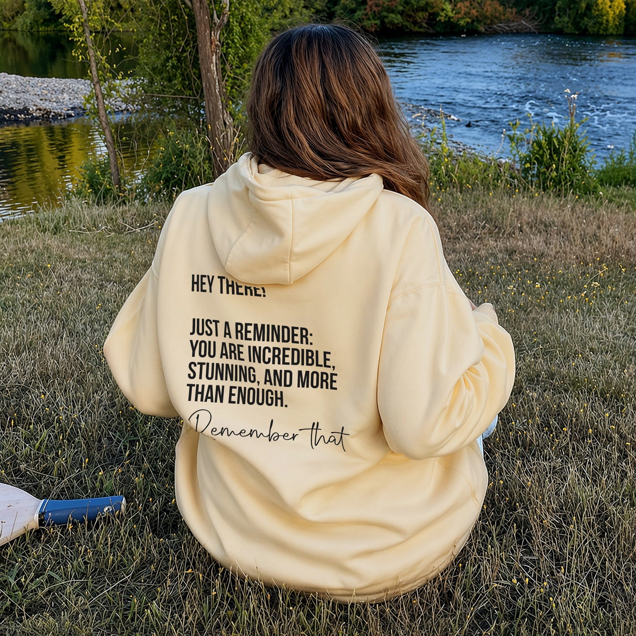 More Than Enough Hoodie - Warm Sand Back