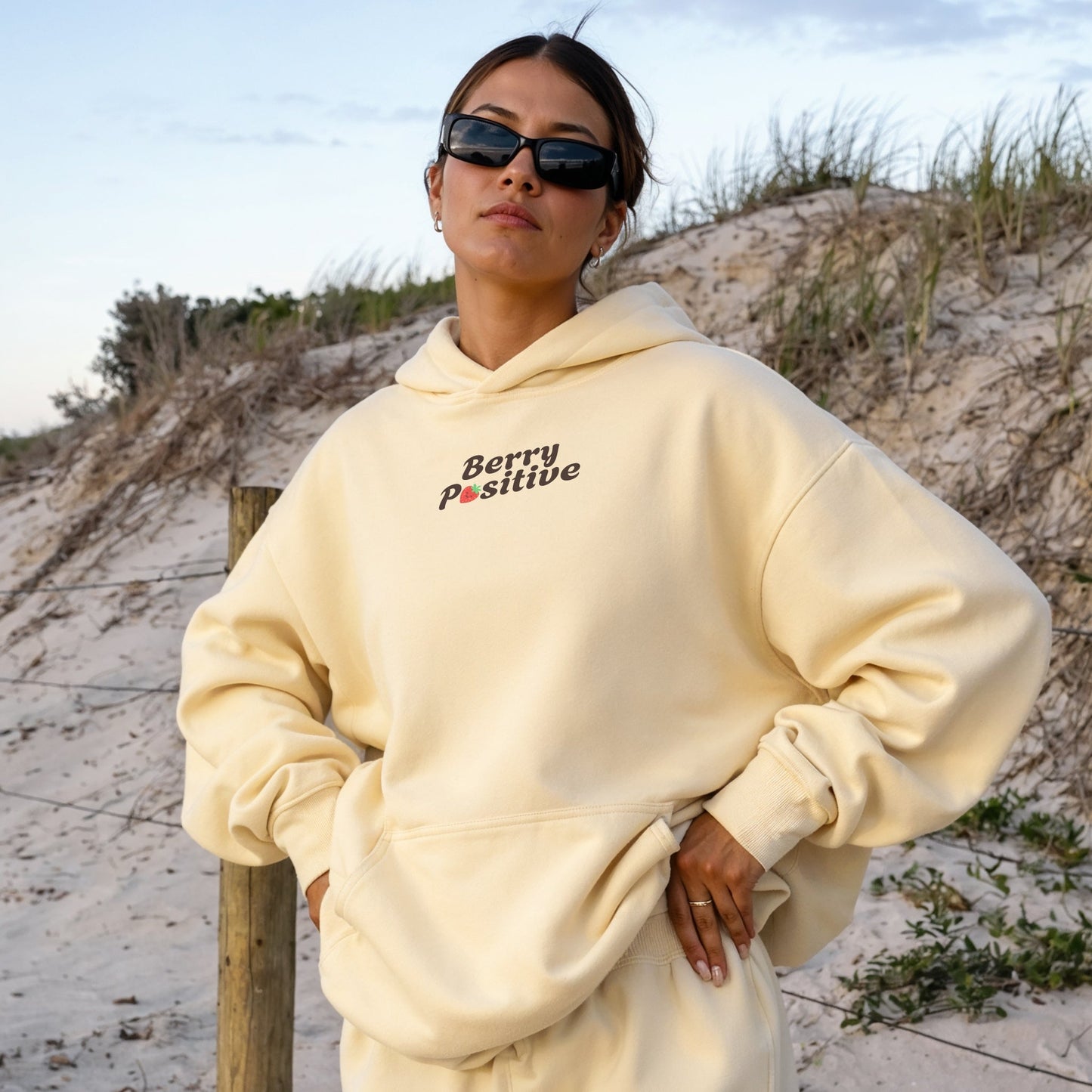 Berry Positive Hoodie