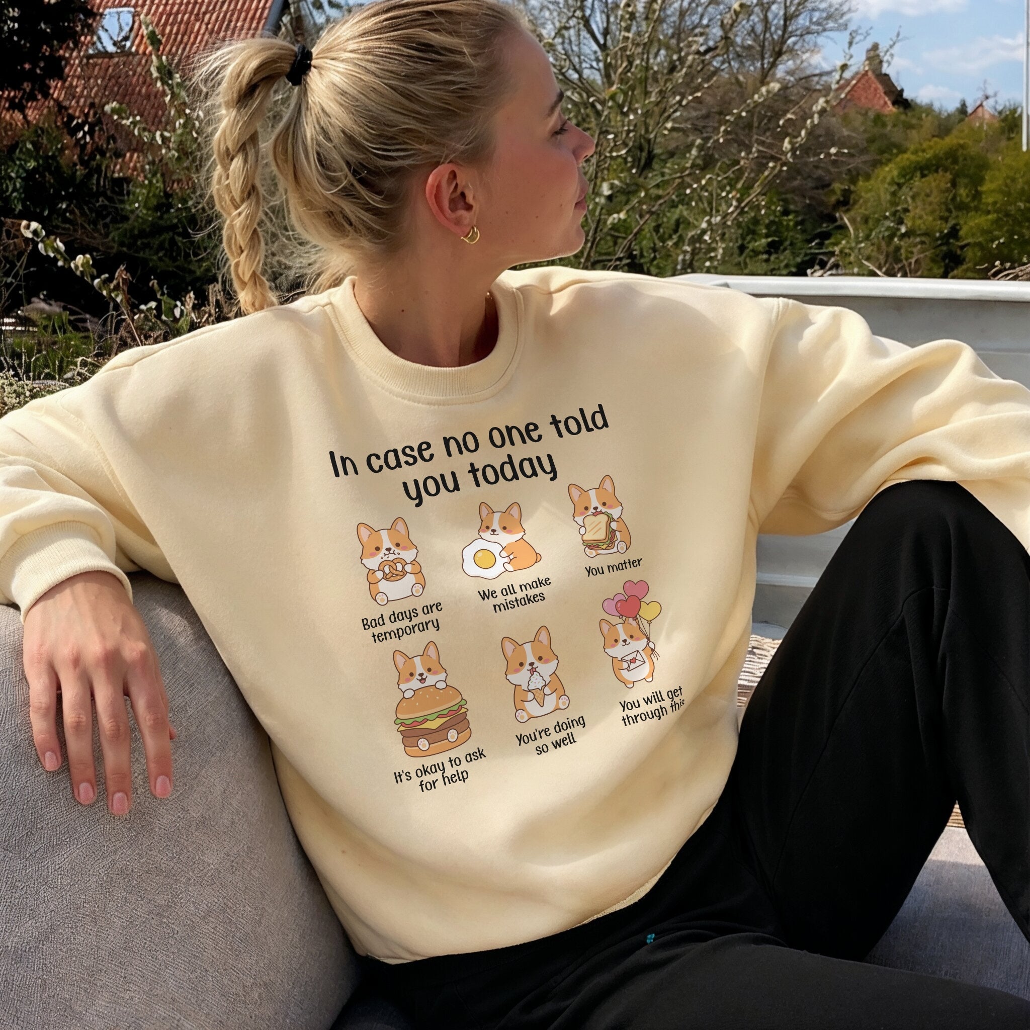 Just In Case Sweater - Warm Sand Front