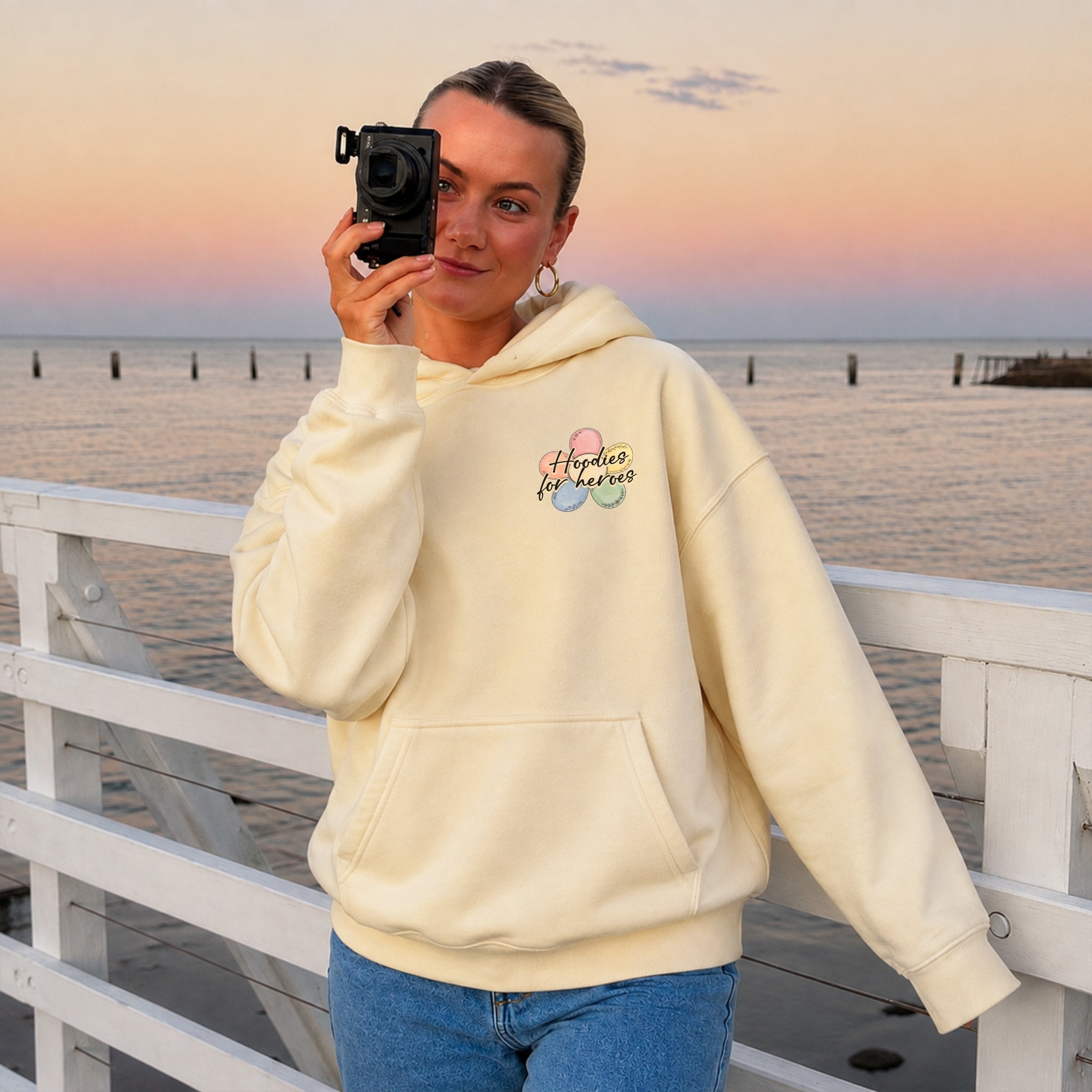 Kind Reminder Hoodie - Warm Sand front