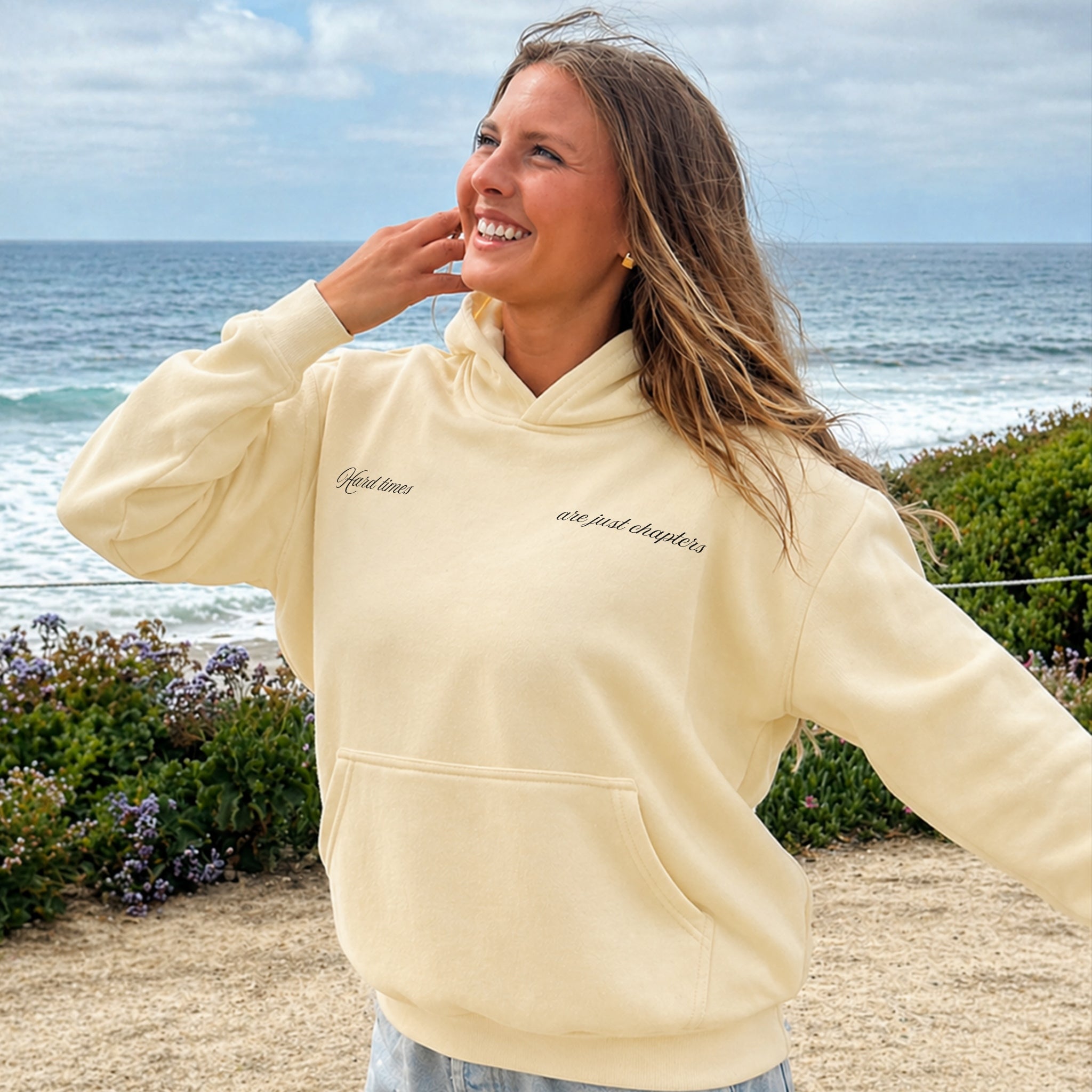 Next Chapter Hoodie - Warm Sand Front