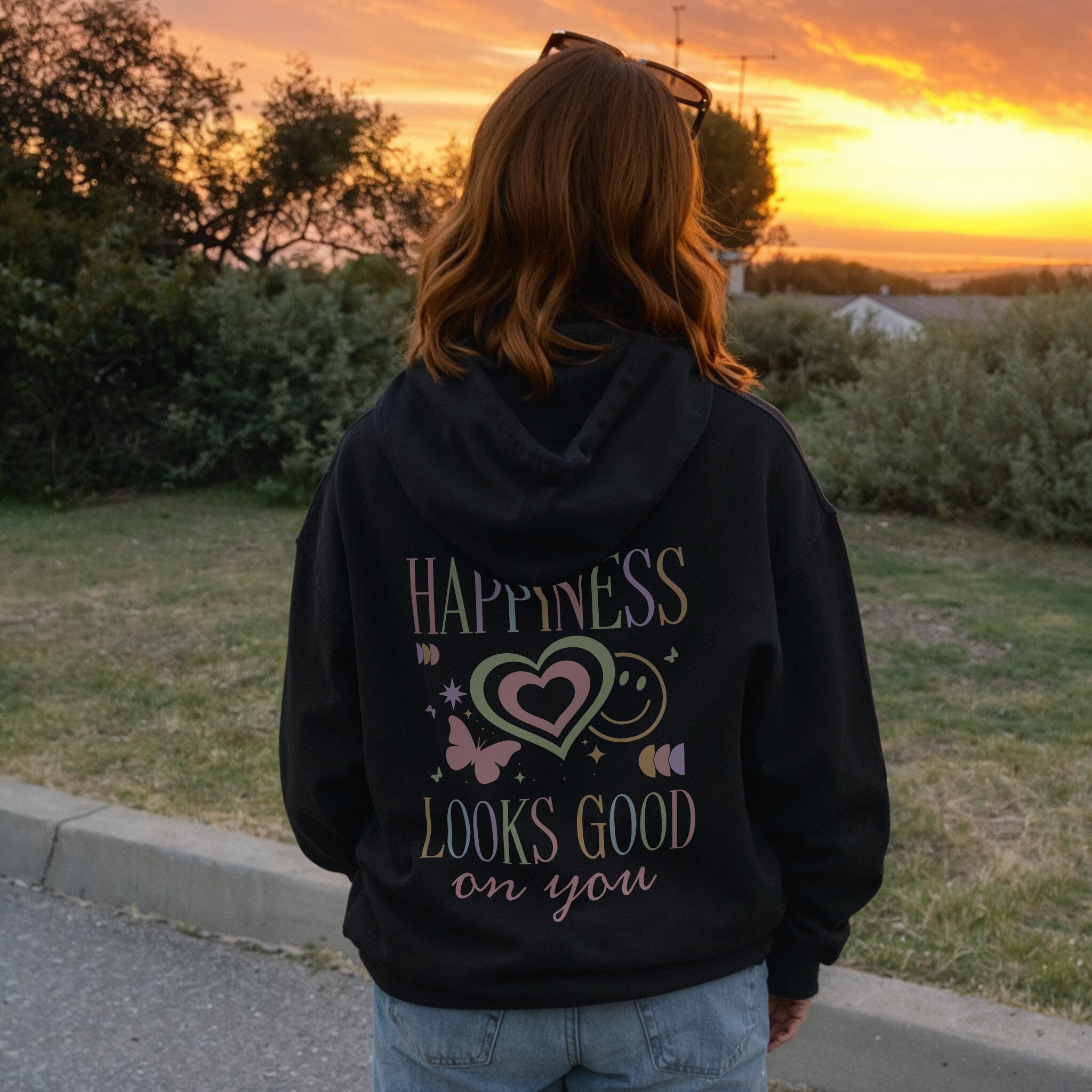 Happiness Looks Good Hoodie