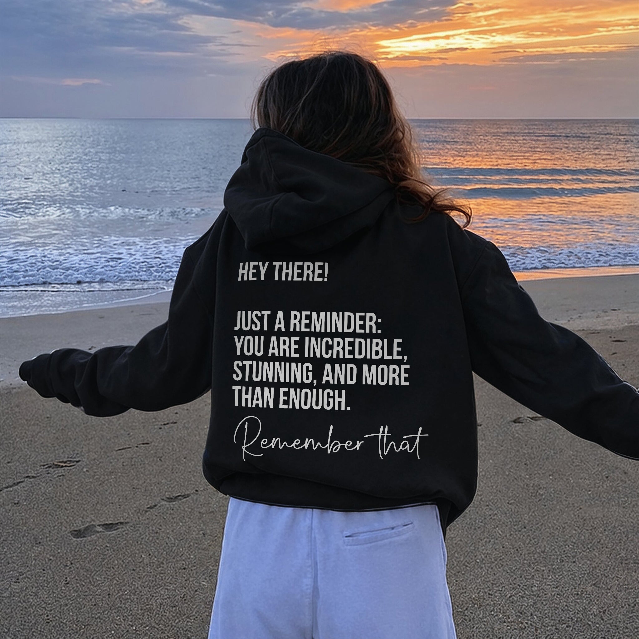More Than Enough Hoodie - Black Back