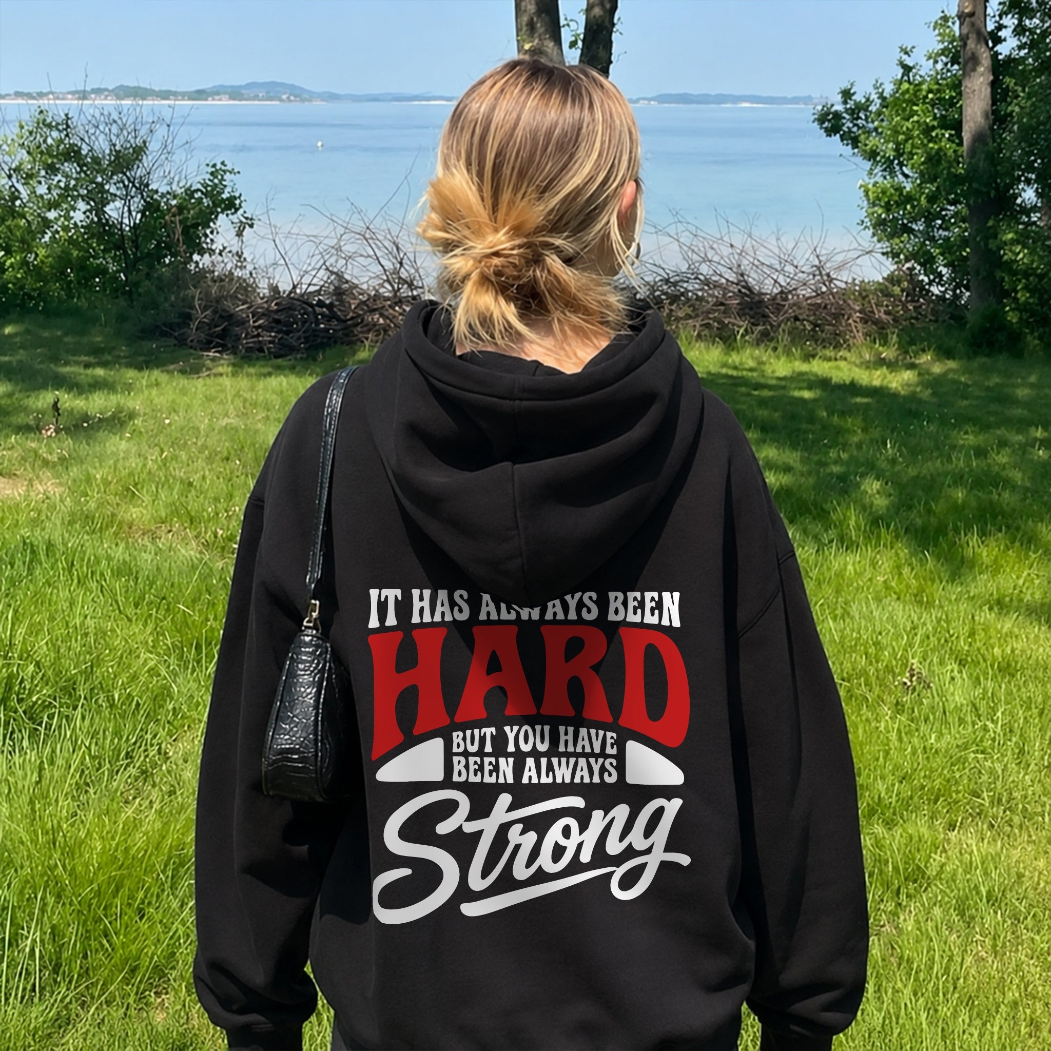 Brave Heart Hoodie - Black back