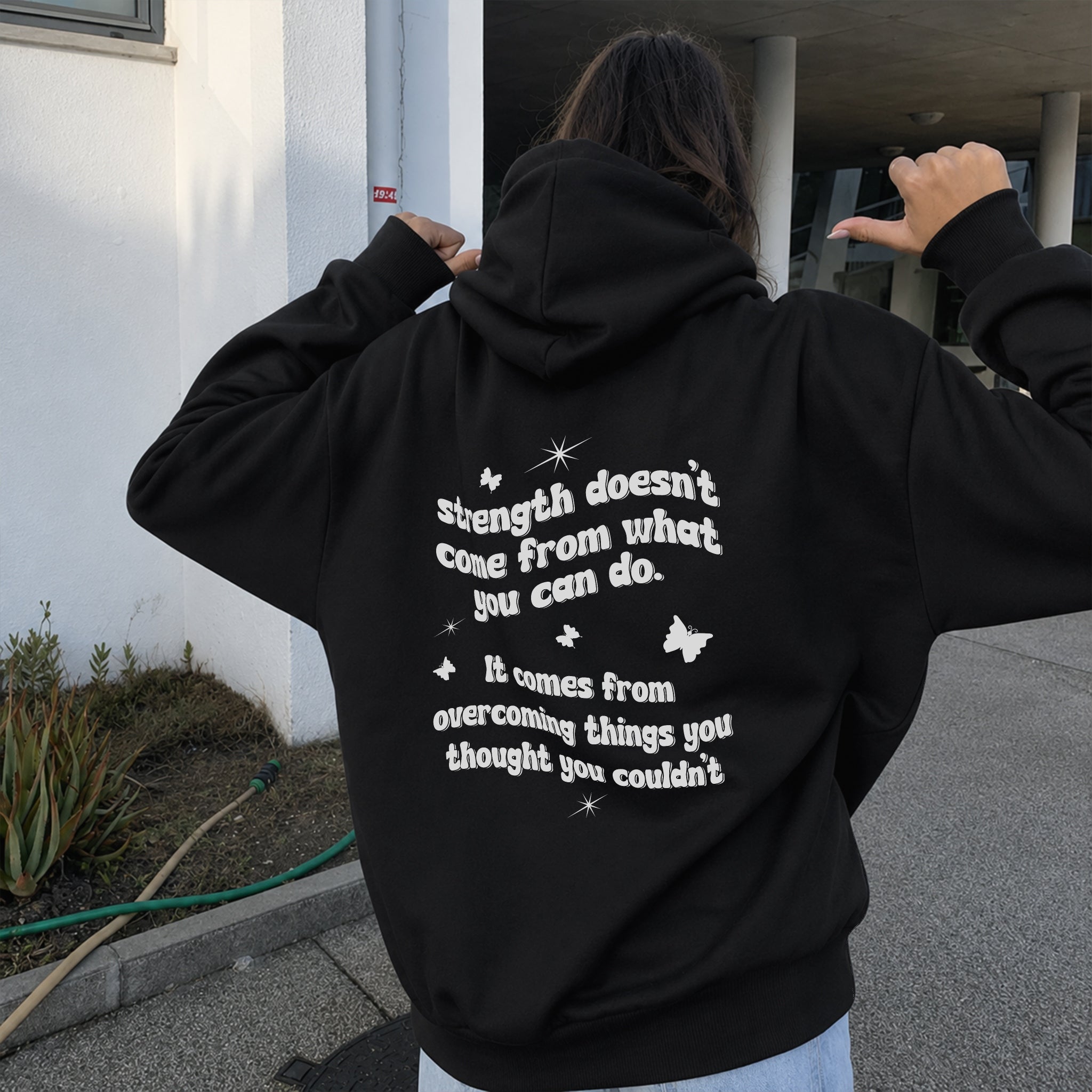 Warr;or Hoodie - Black back