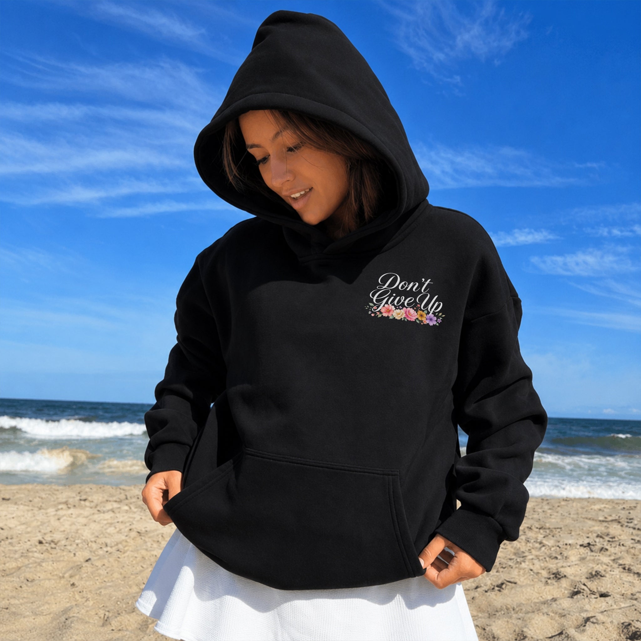 How Far You've Come Hoodie - Black front