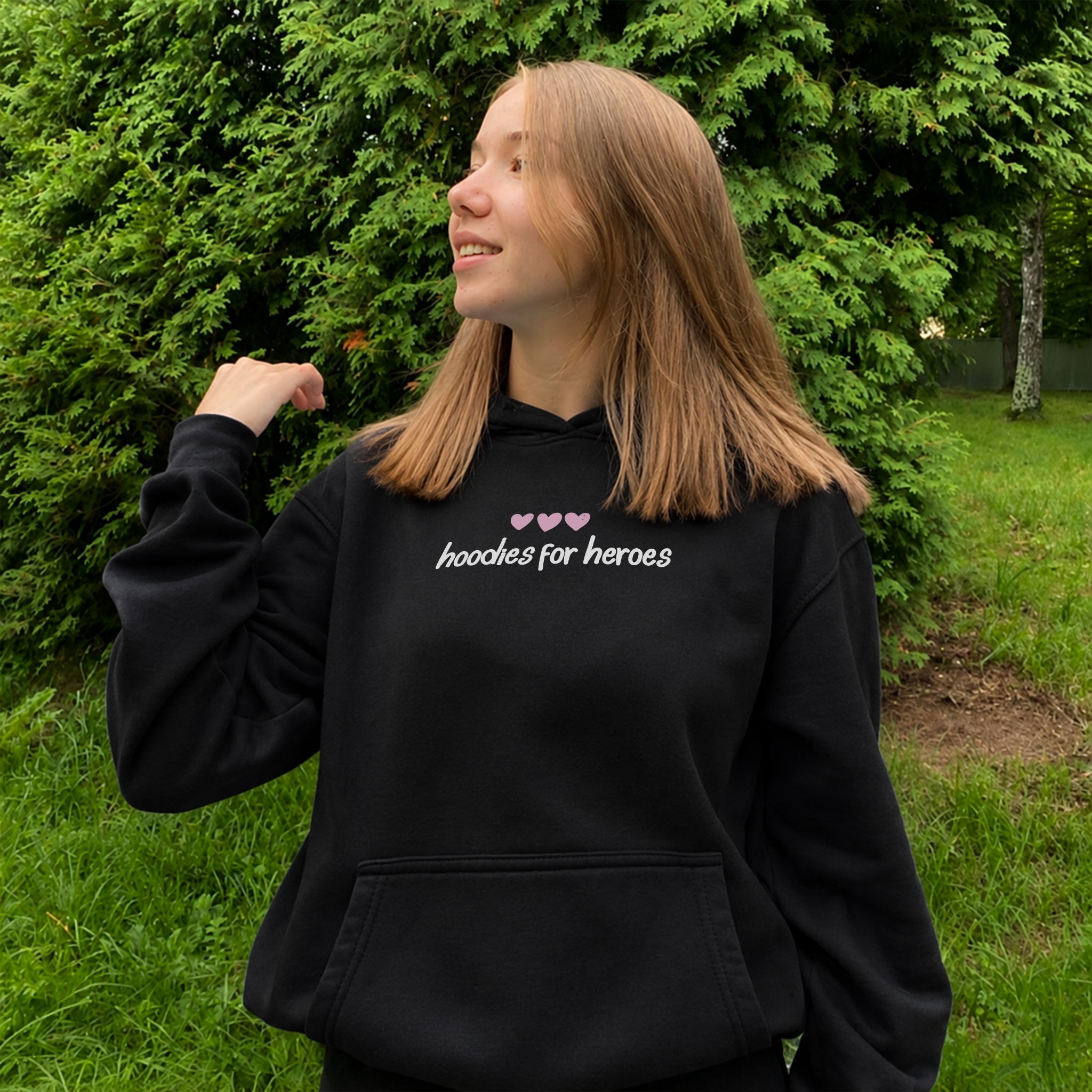 Be Proud Hoodie - Black front