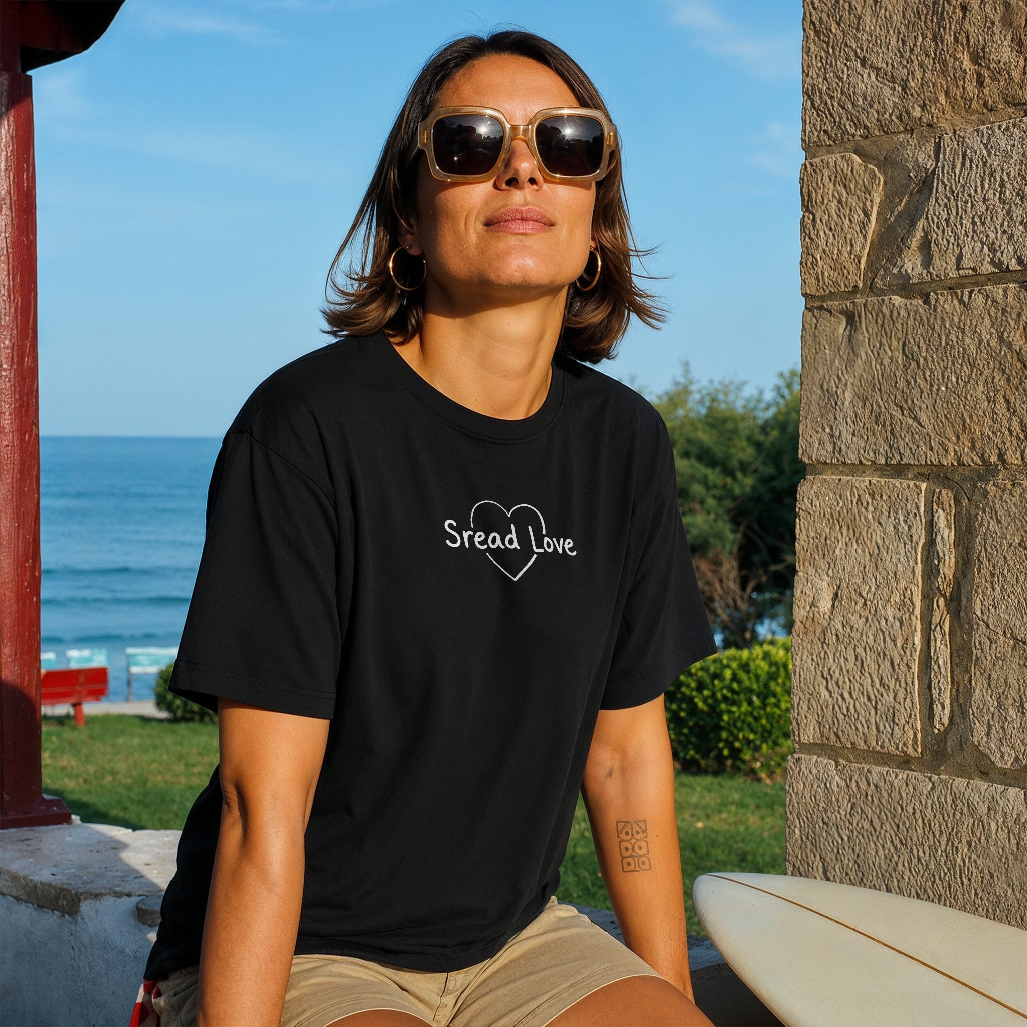 Spread Love Tee - Black Front