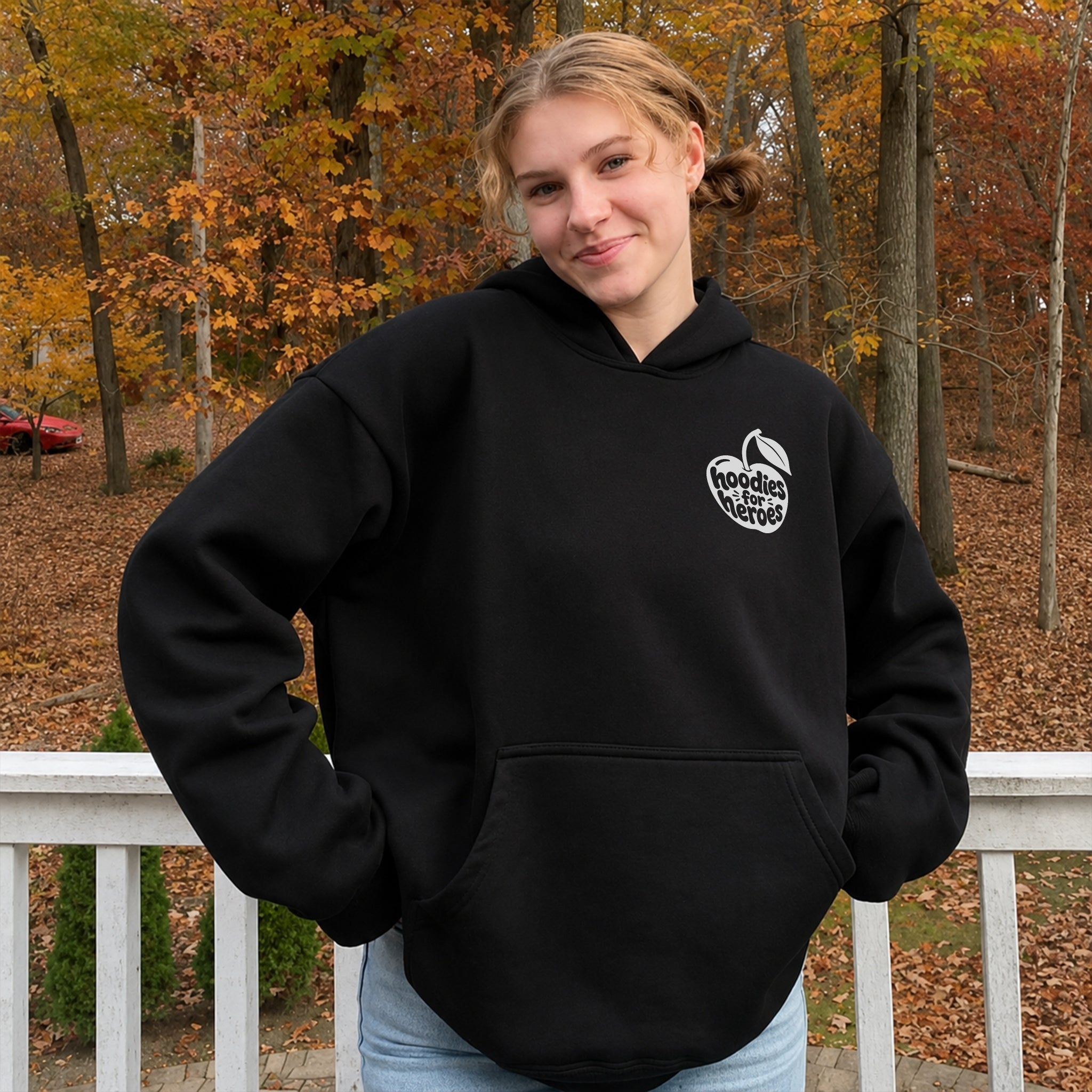 Your Mind Matters Cherry Hoodie - Black front
