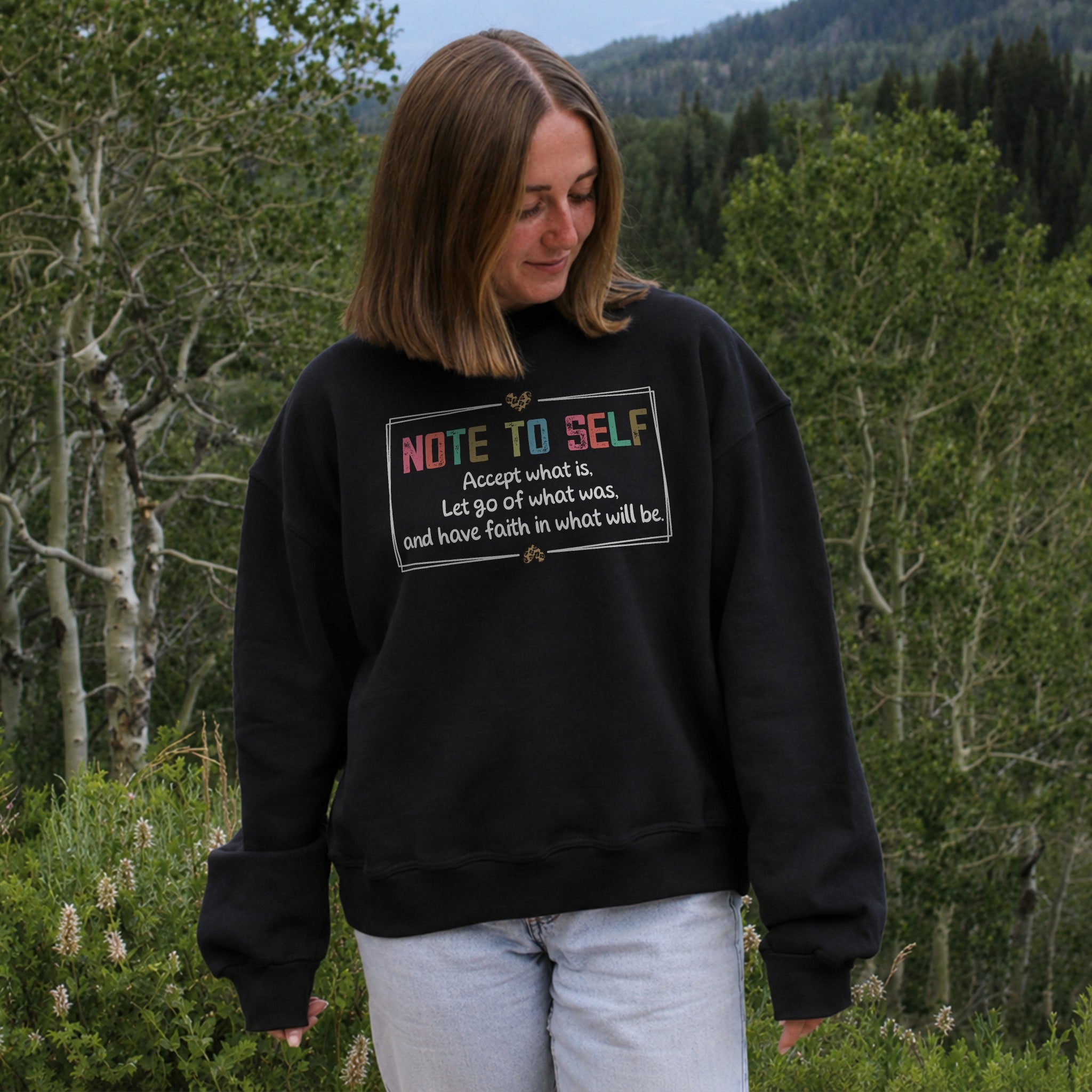 Have Faith Sweater - Black front