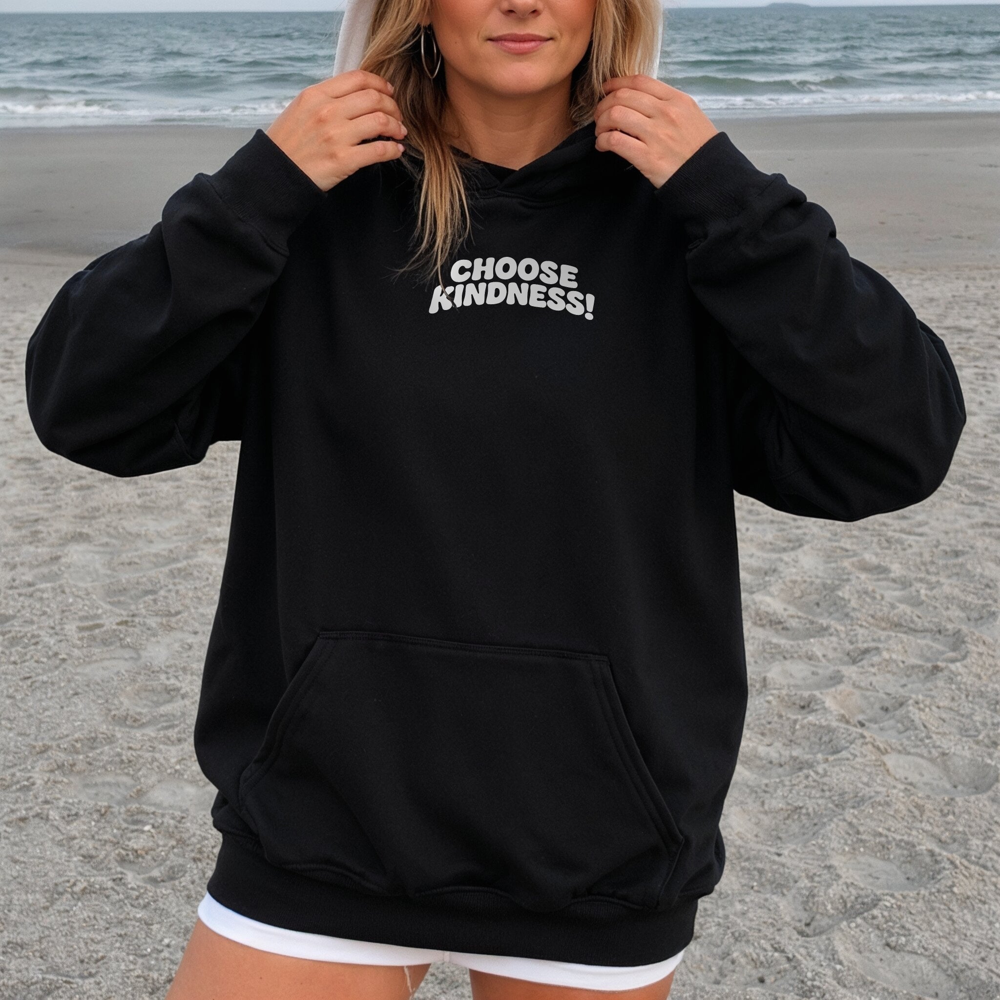Kindness Matters Hoodie - Black Front