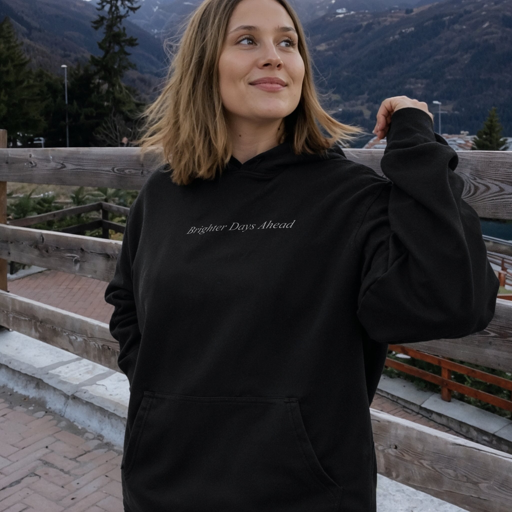 Light Returns Hoodie - Black Front