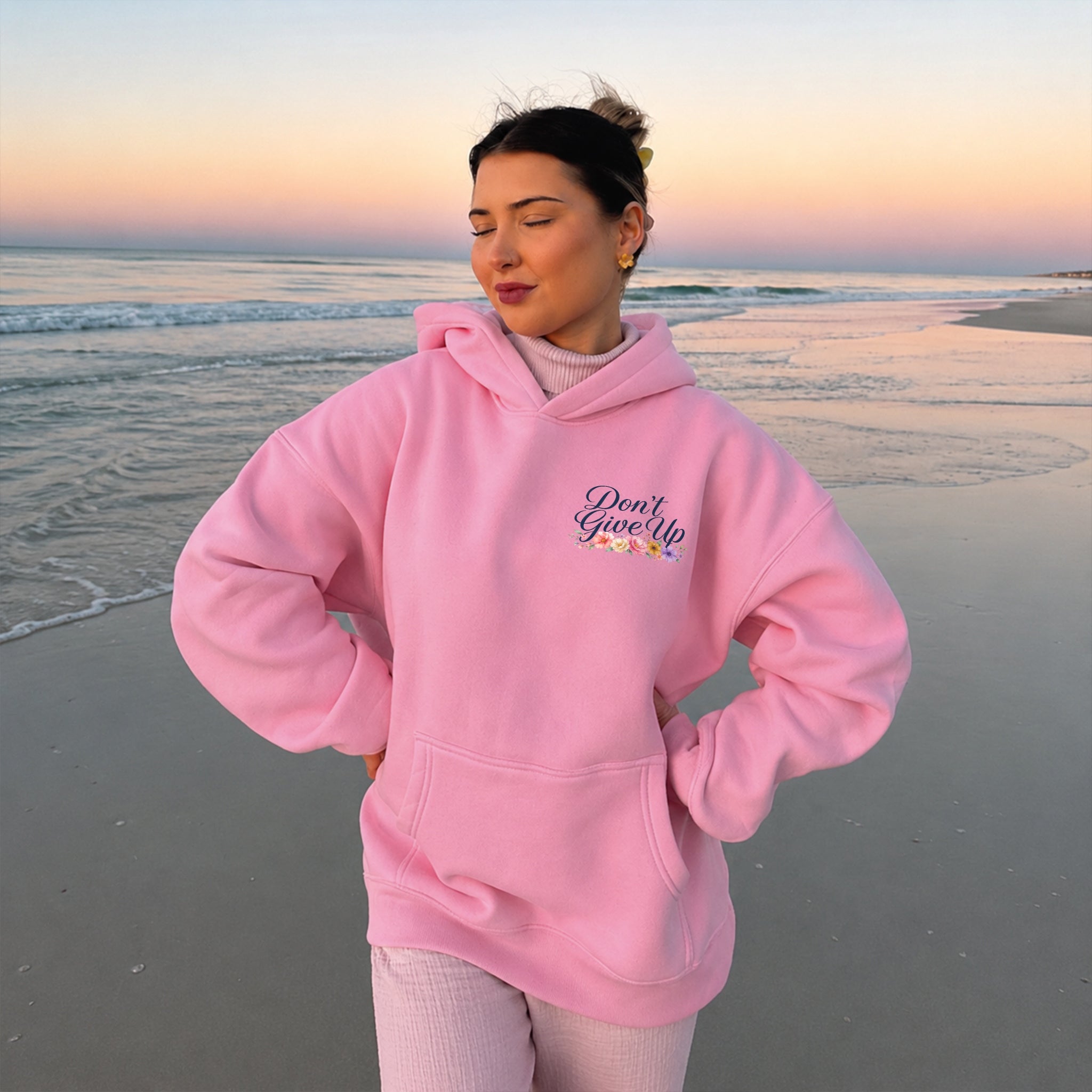 How Far You've Come Hoodie - Bubblegum front