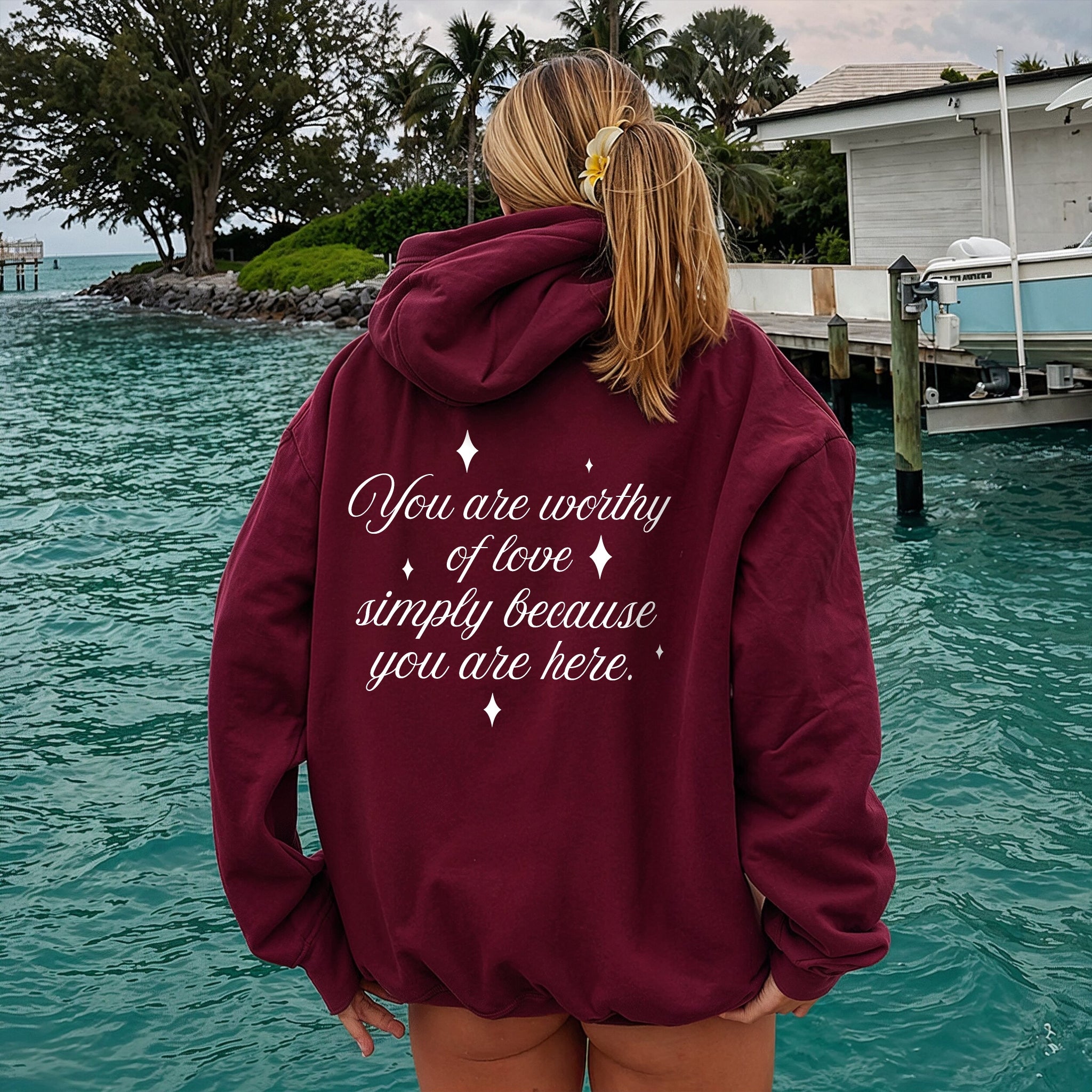 Beyond Measure Hoodie - Burgundy Back