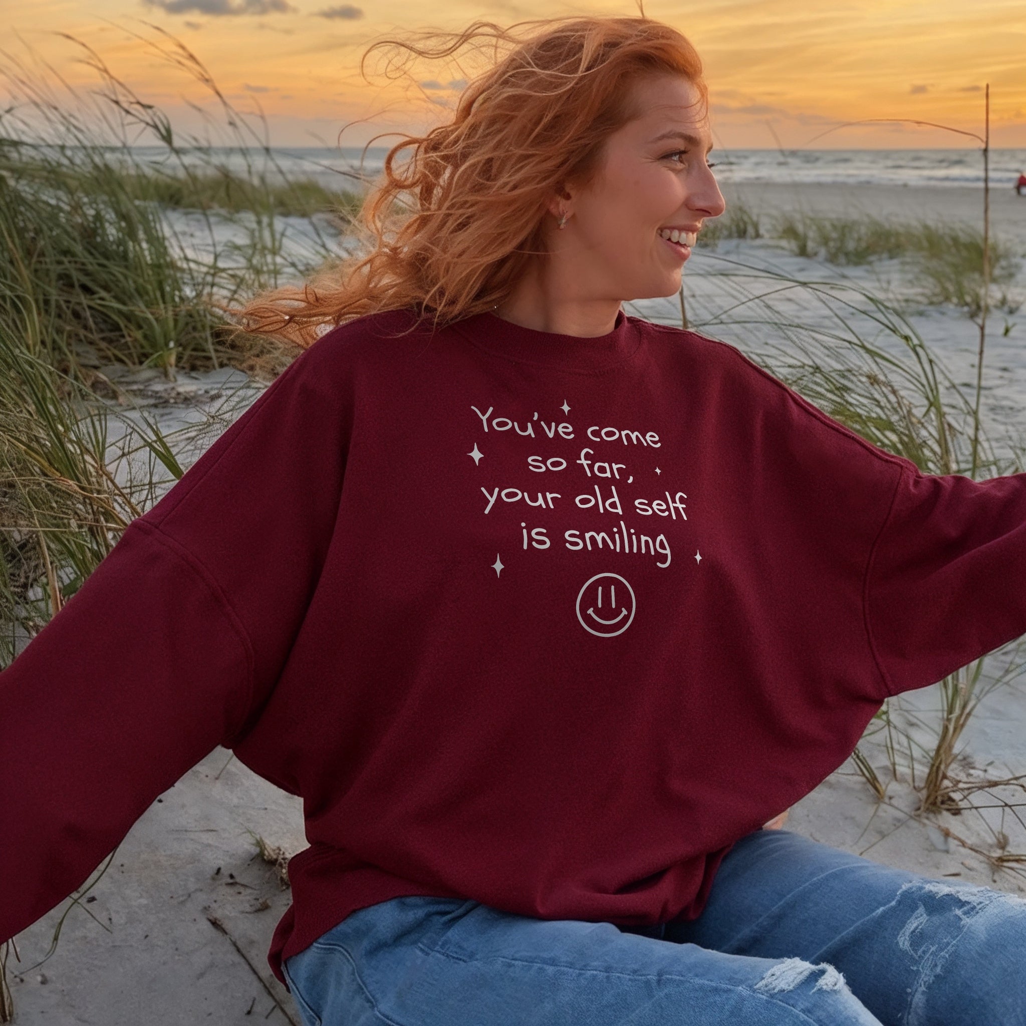 Old Self Smiling Sweater