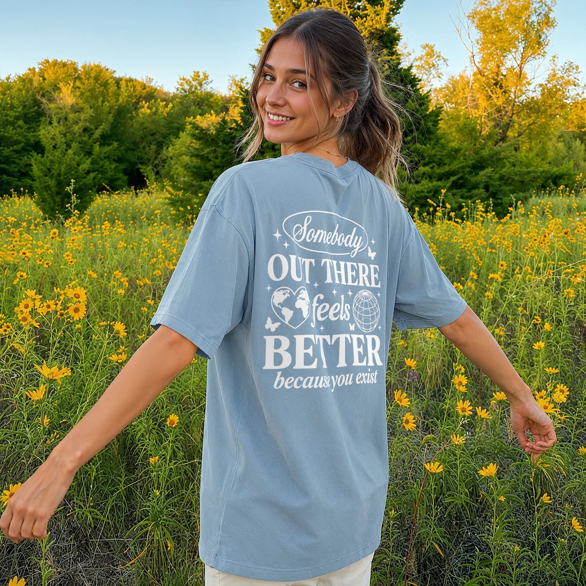 Somebody Needs You Tee - Royal Blue Back
