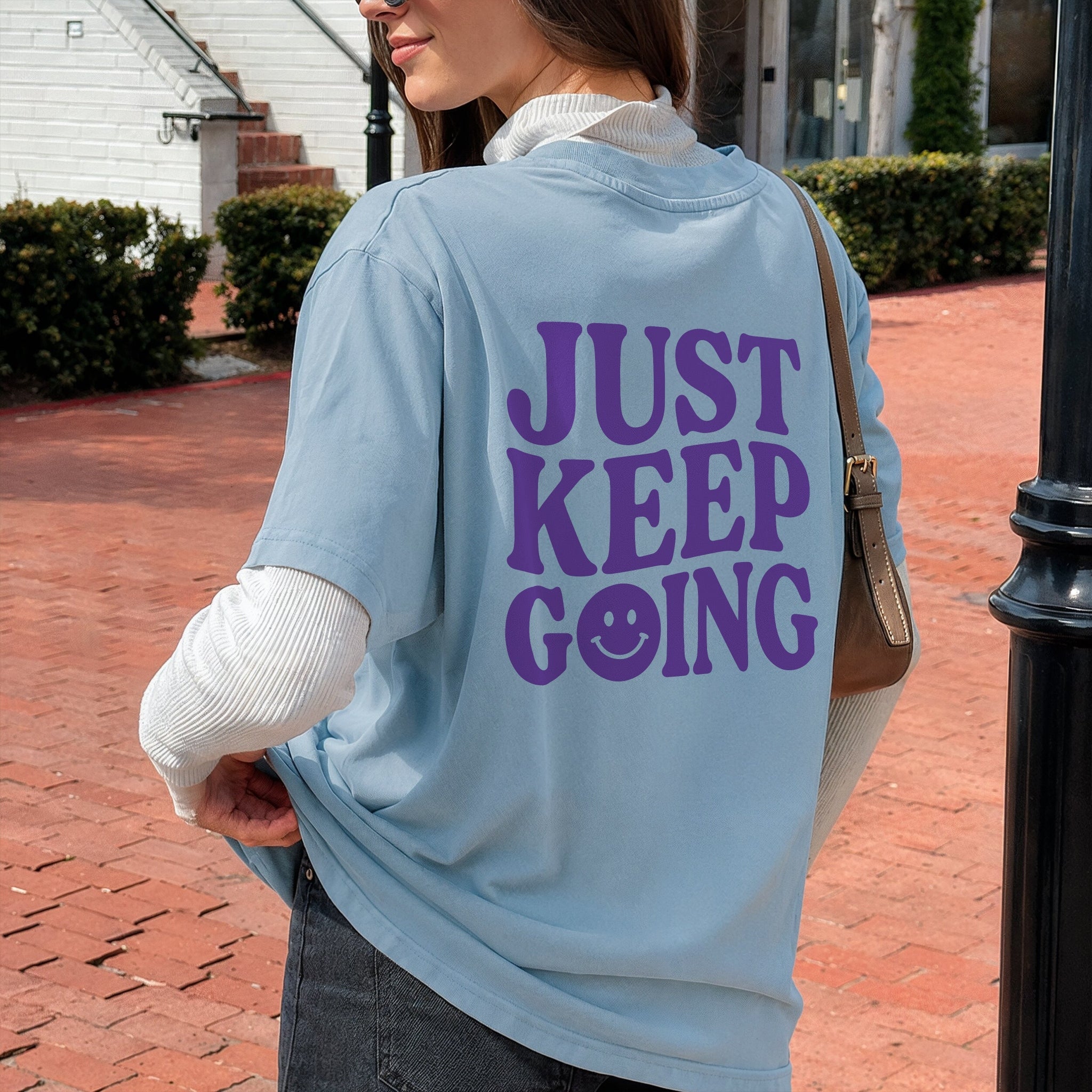 Keep Going Tee - Royal Blue Back