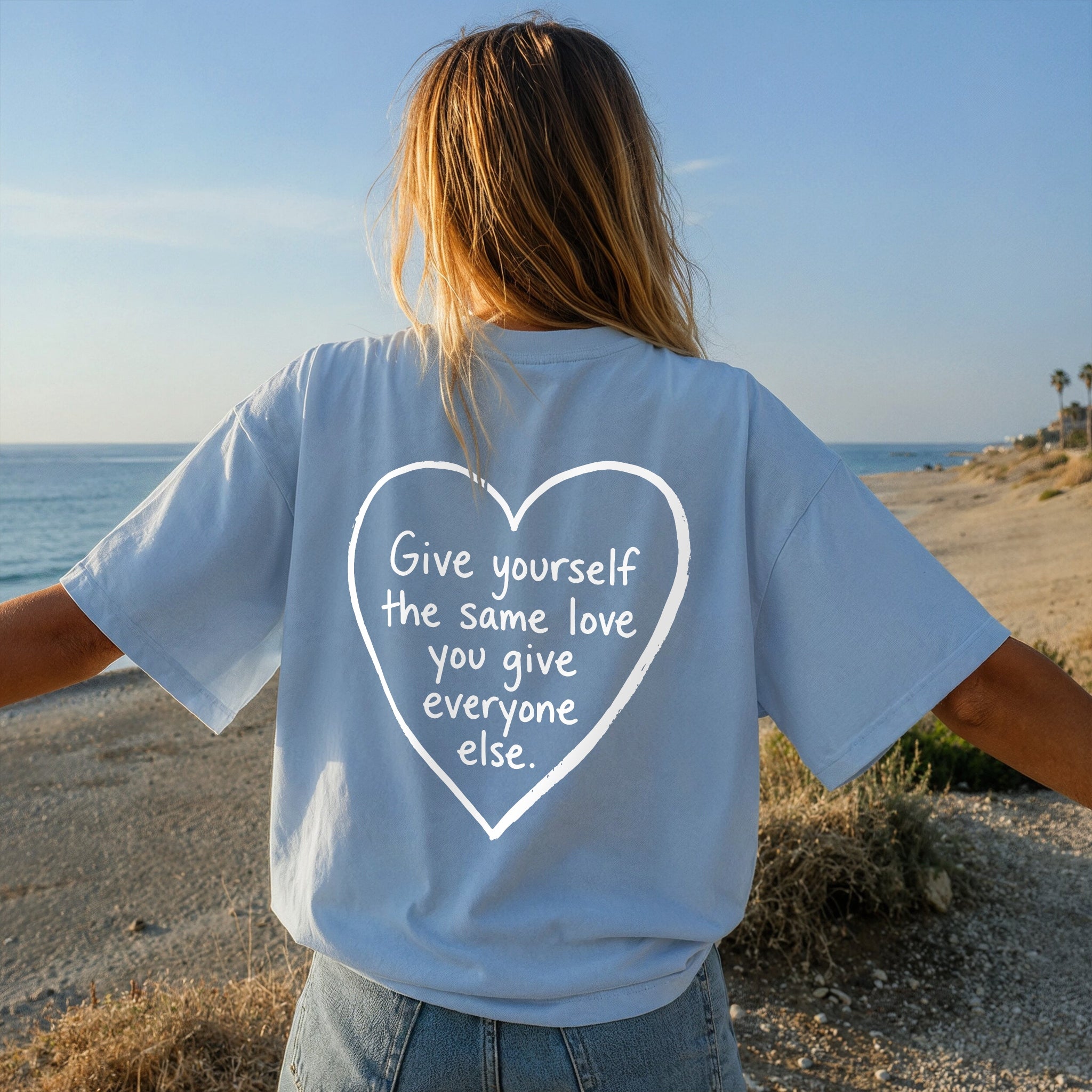Spread Love Tee - Royal Blue Back