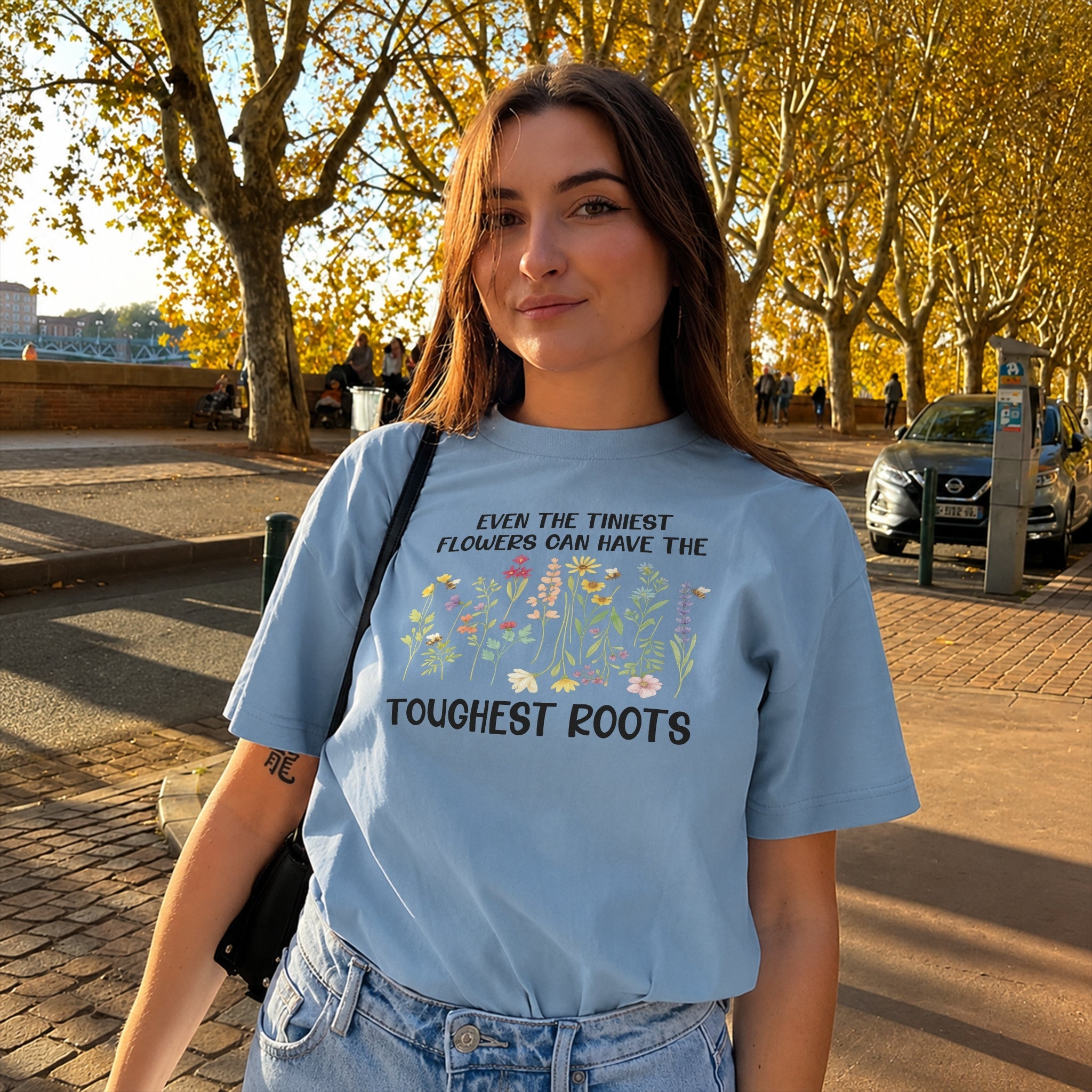Tough Roots Tee - Royal Blue Front
