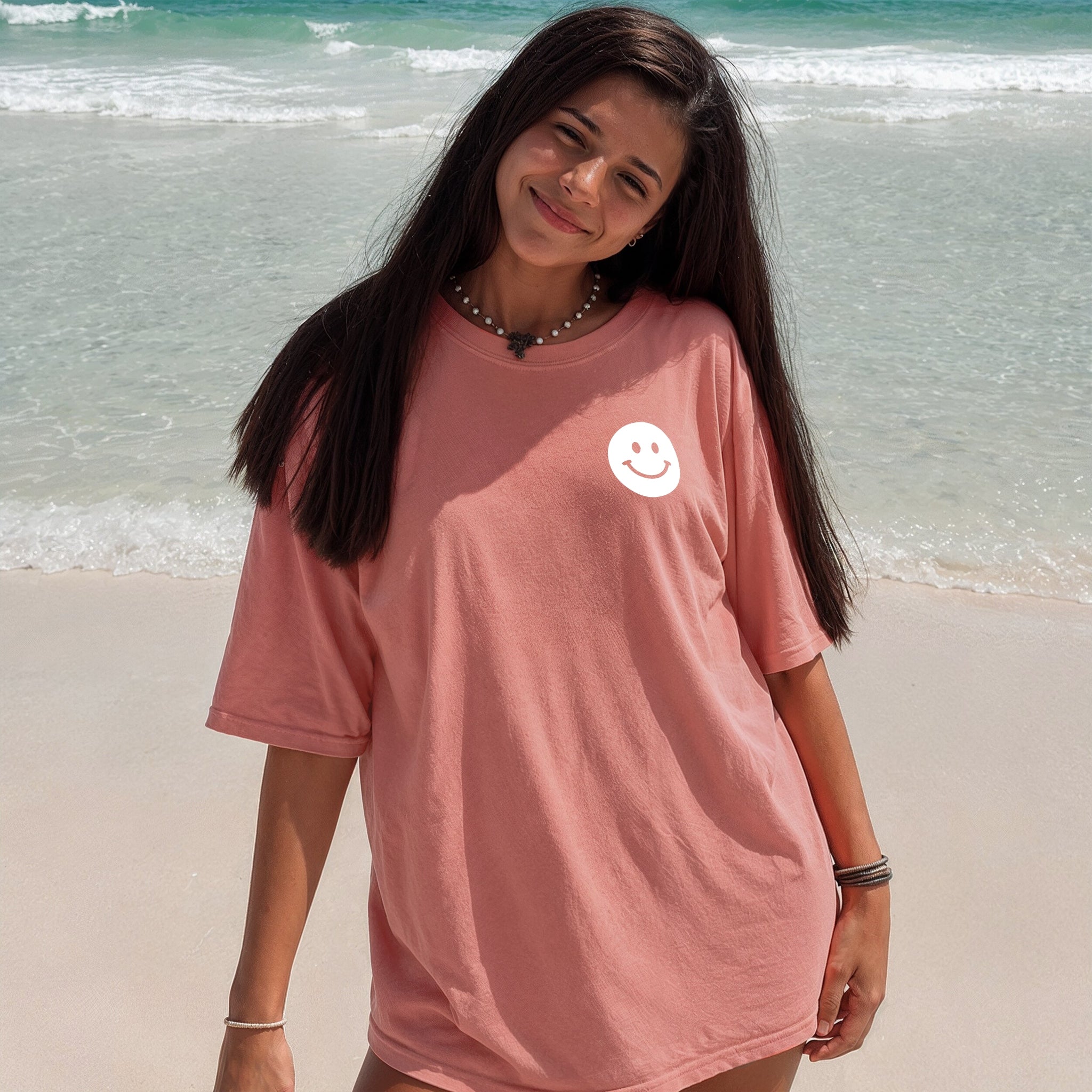 Keep Going Tee - Coral Front