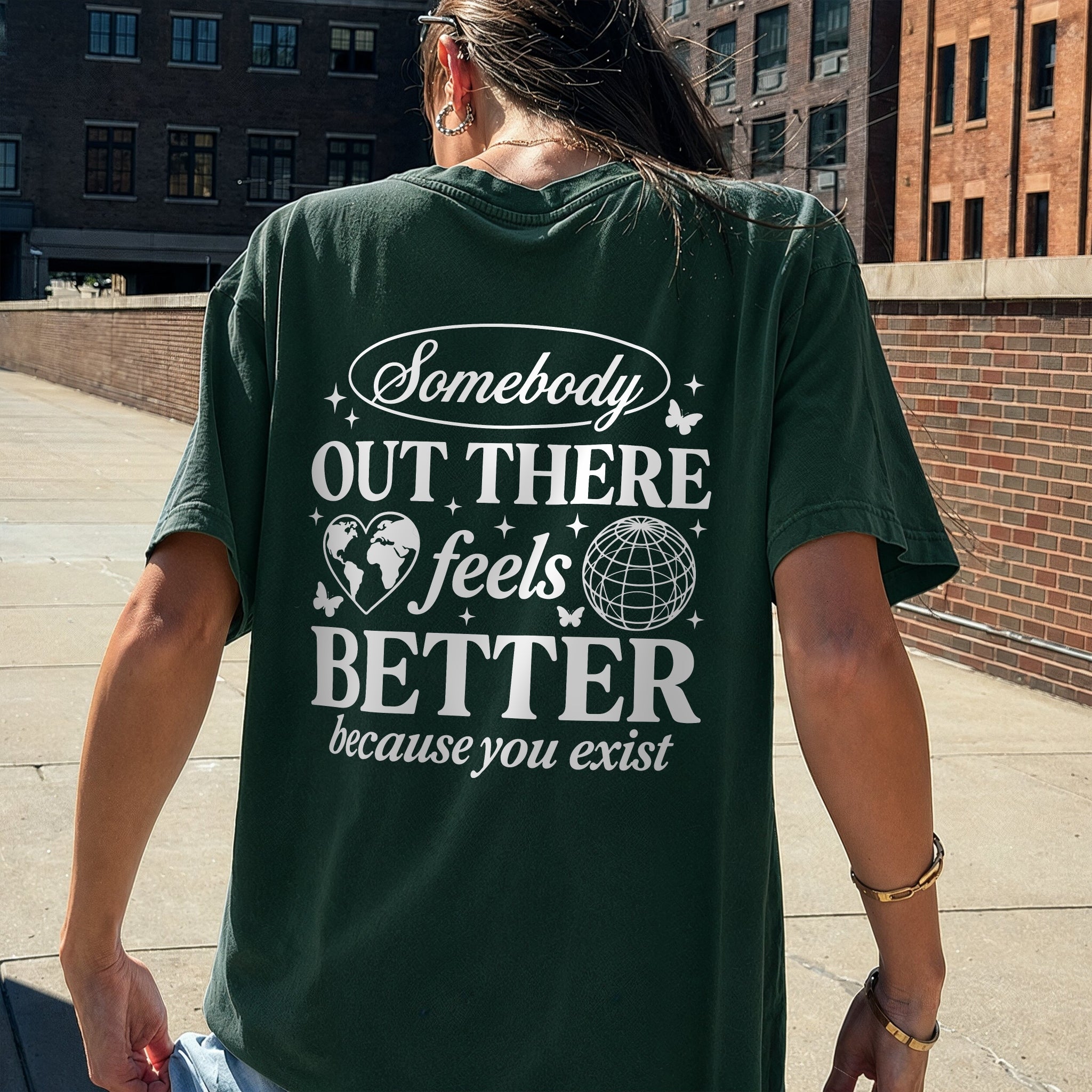 Somebody Needs You Tee - Forest Green Back