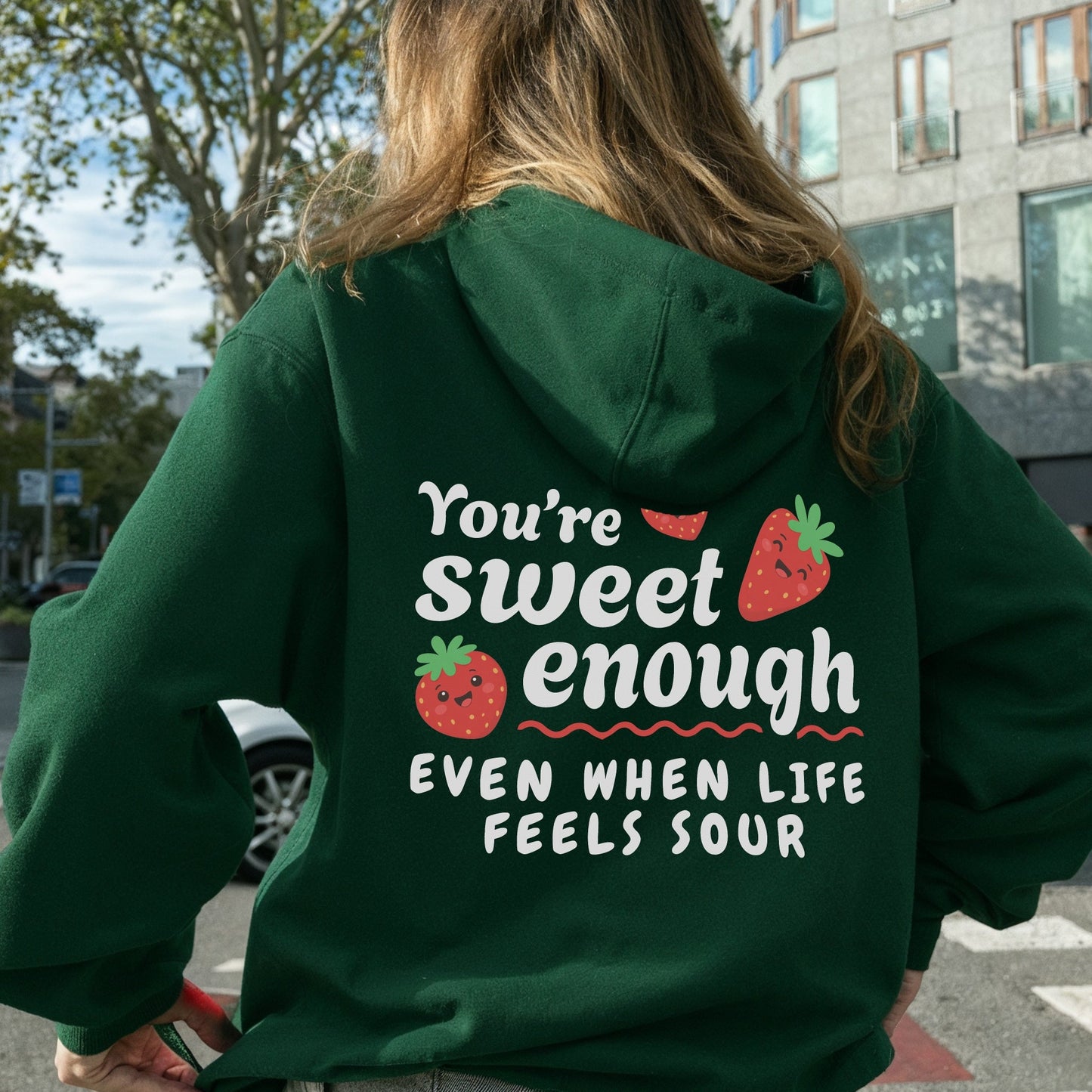 Berry Positive Hoodie