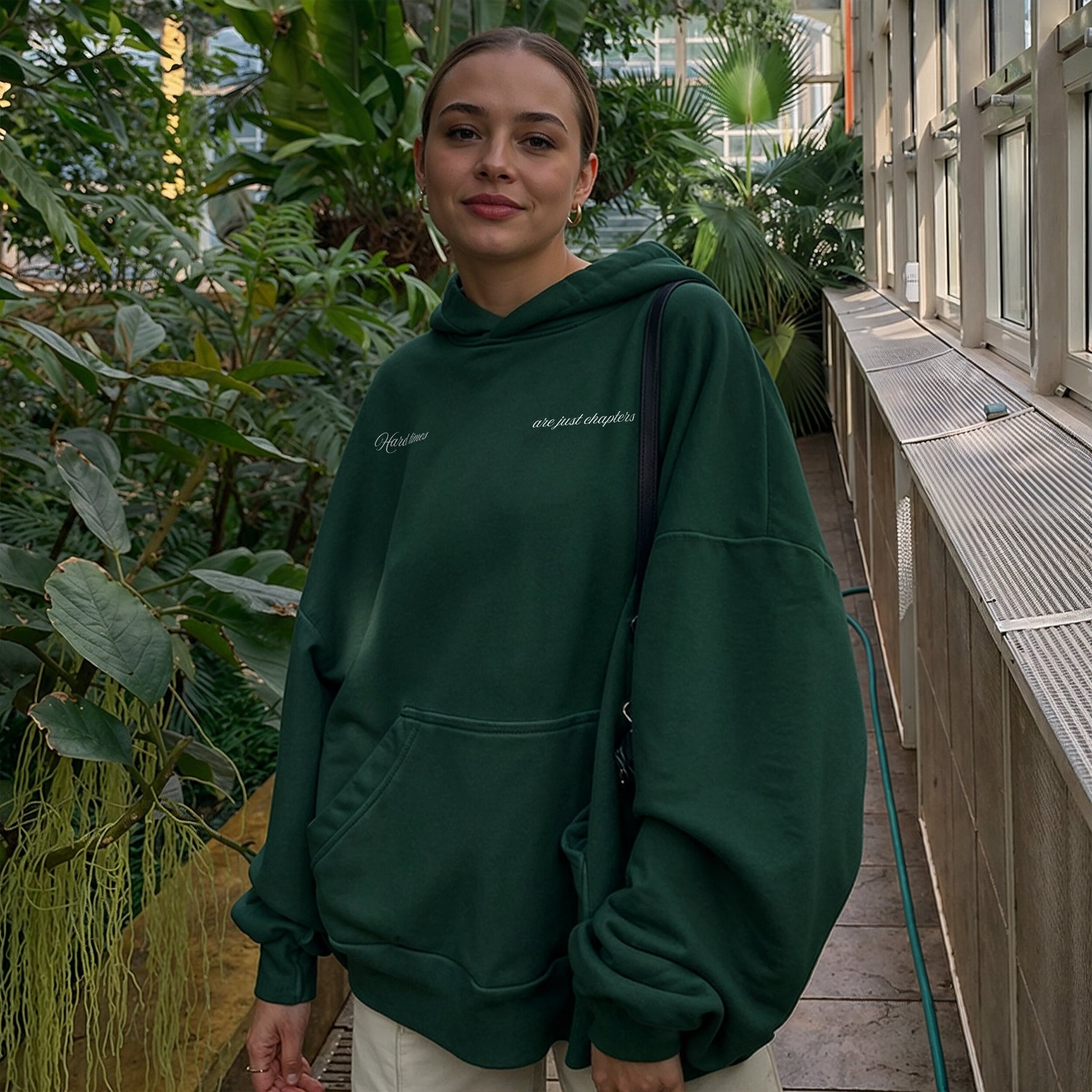 Next Chapter Hoodie - Forest Green Front