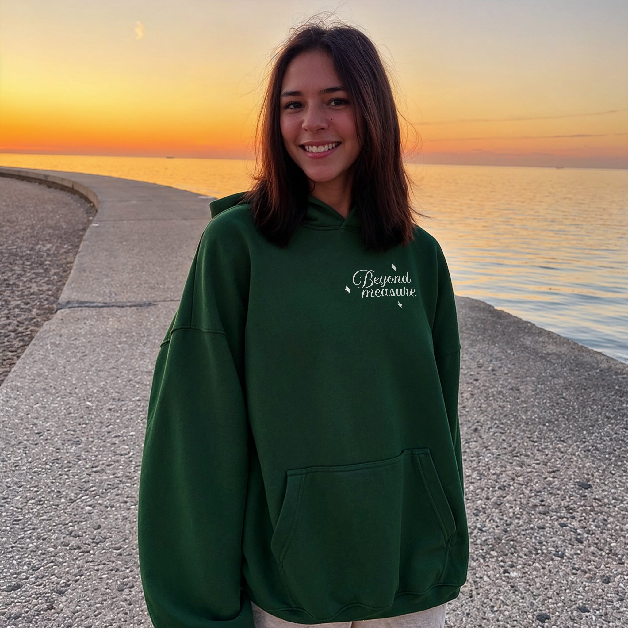 Beyond Measure Hoodie - Forest Green Front