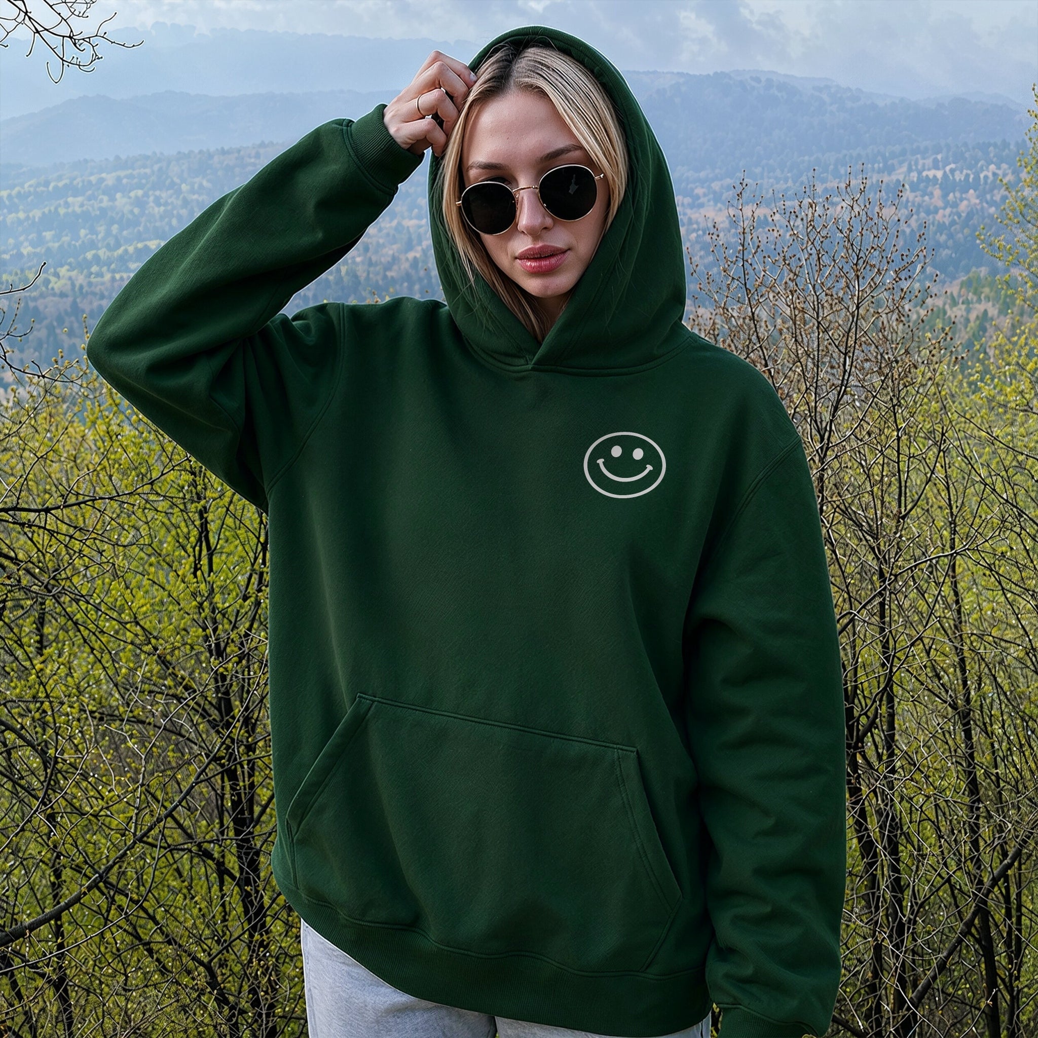 More Than Enough Hoodie - Forest Green Front