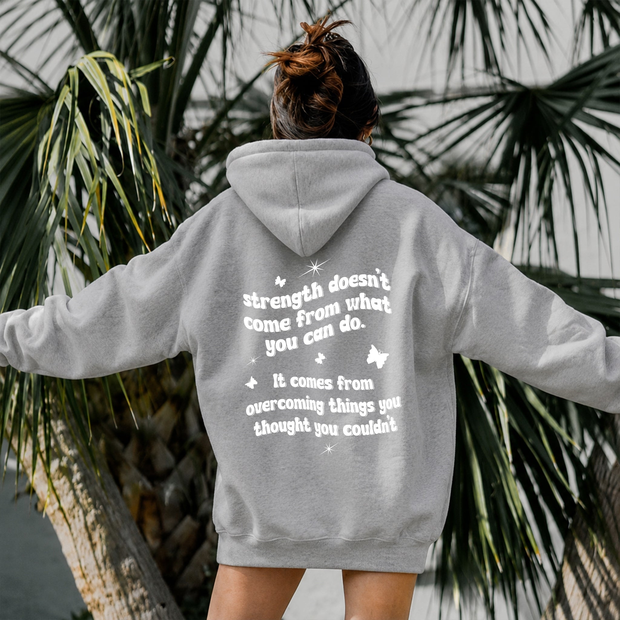 Warr;or Hoodie - Gray back