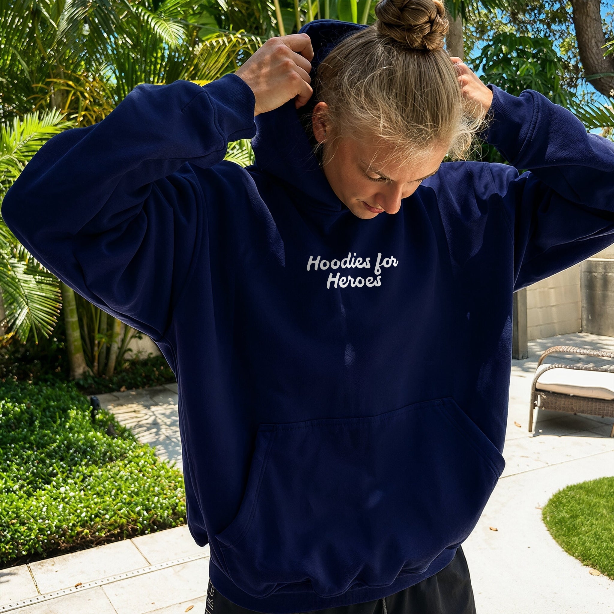 Pass It On Hoodie - Royal Blue Front