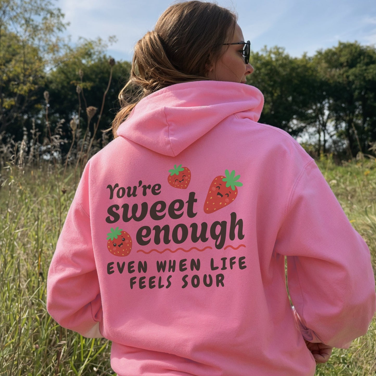 Berry Positive Hoodie