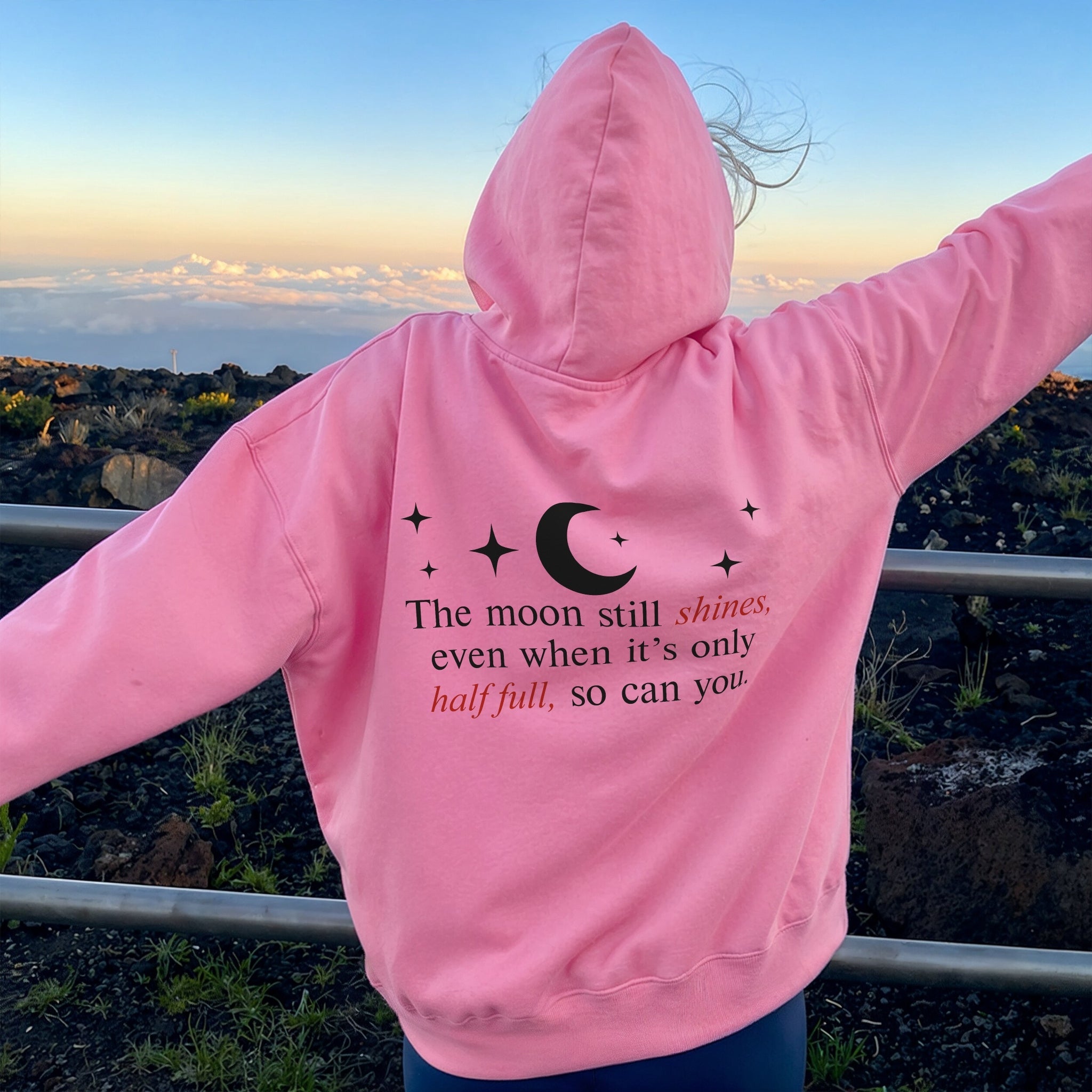 Still Shines Hoodie - Bubblegum Back