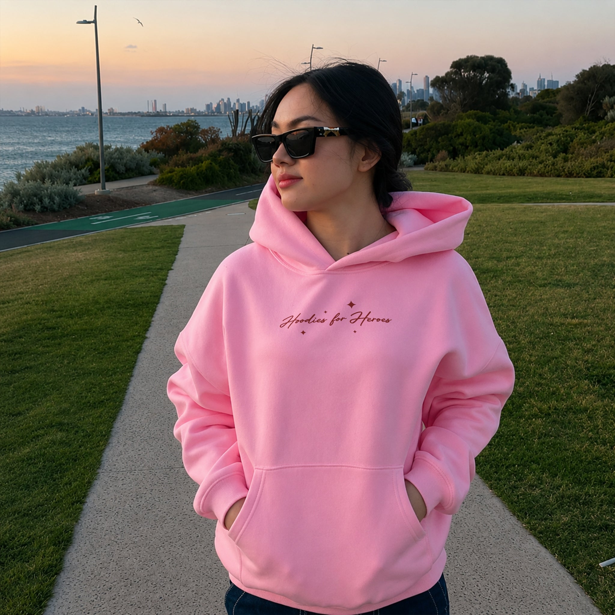 You Can Do It Again Hoodie - Bubblegum front