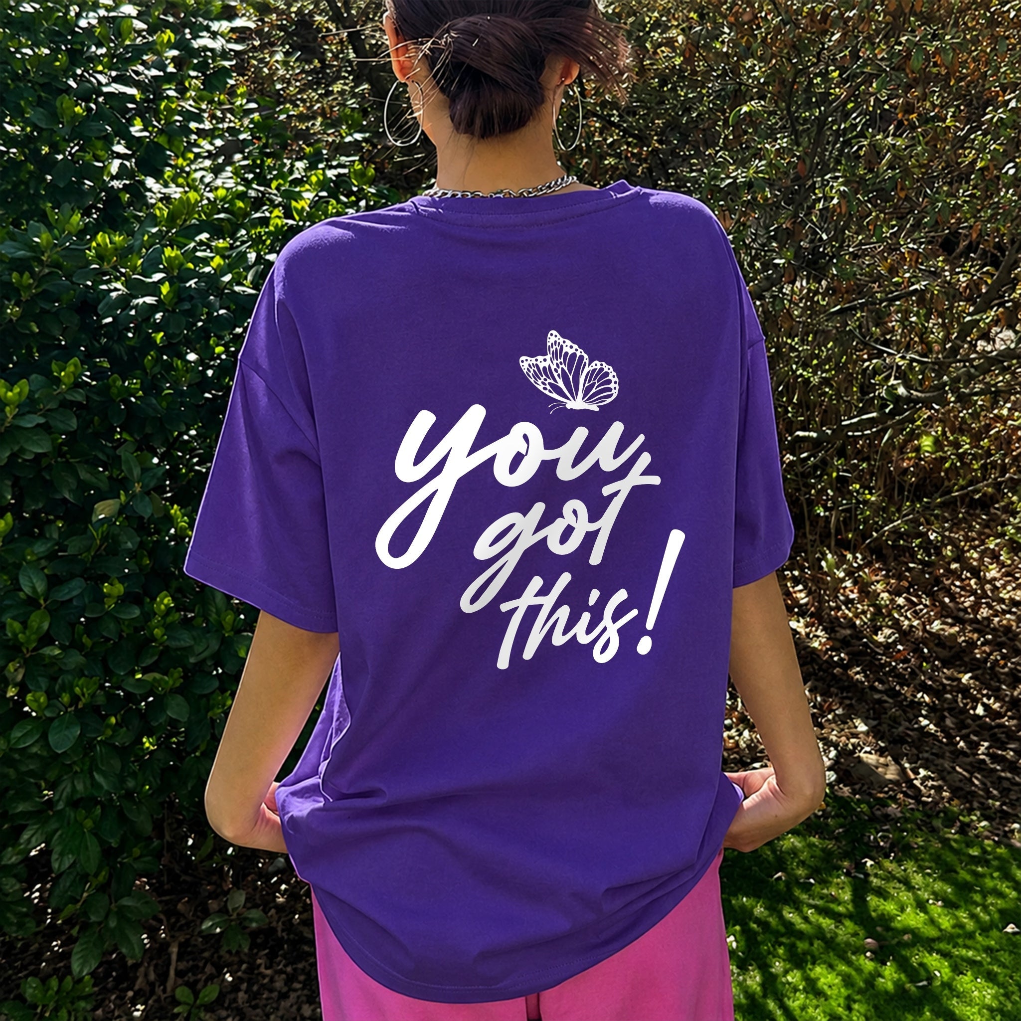 You Got This Tee - Royal Purple back
