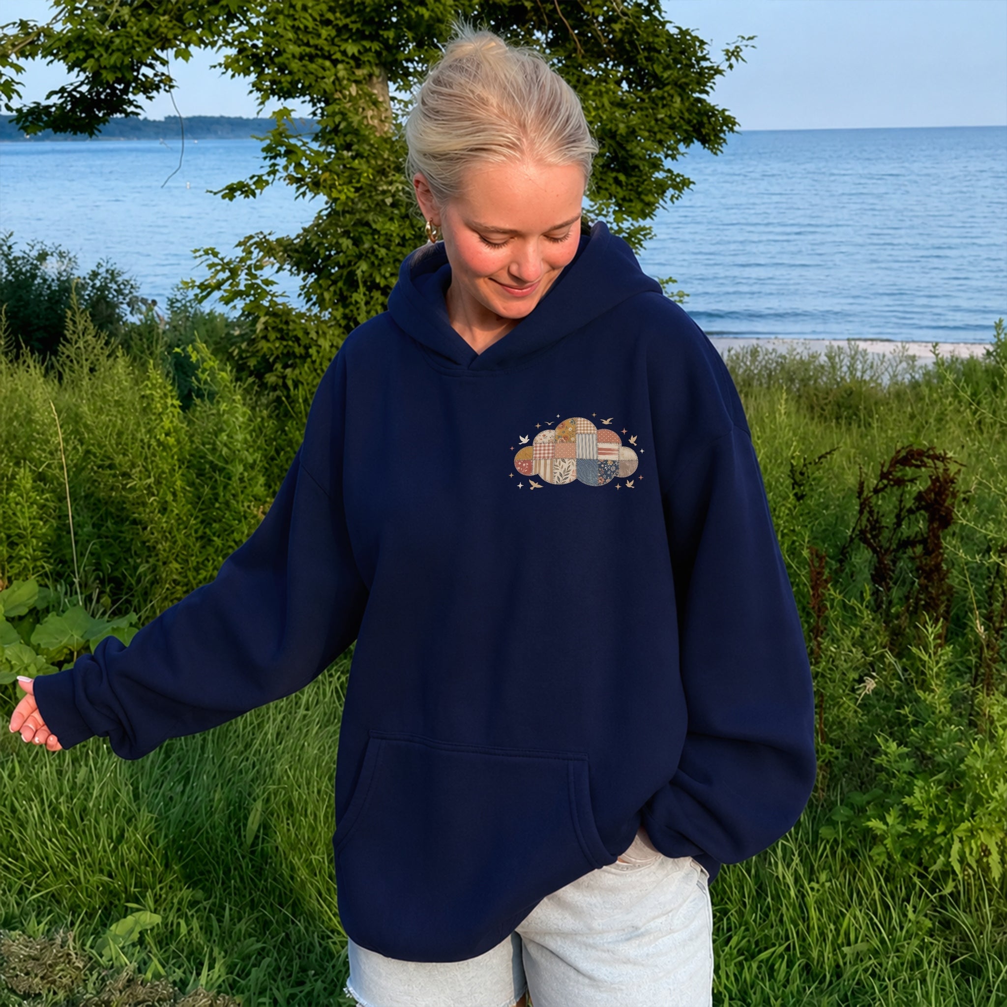 Someone Up There Hoodie - Royal Blue front