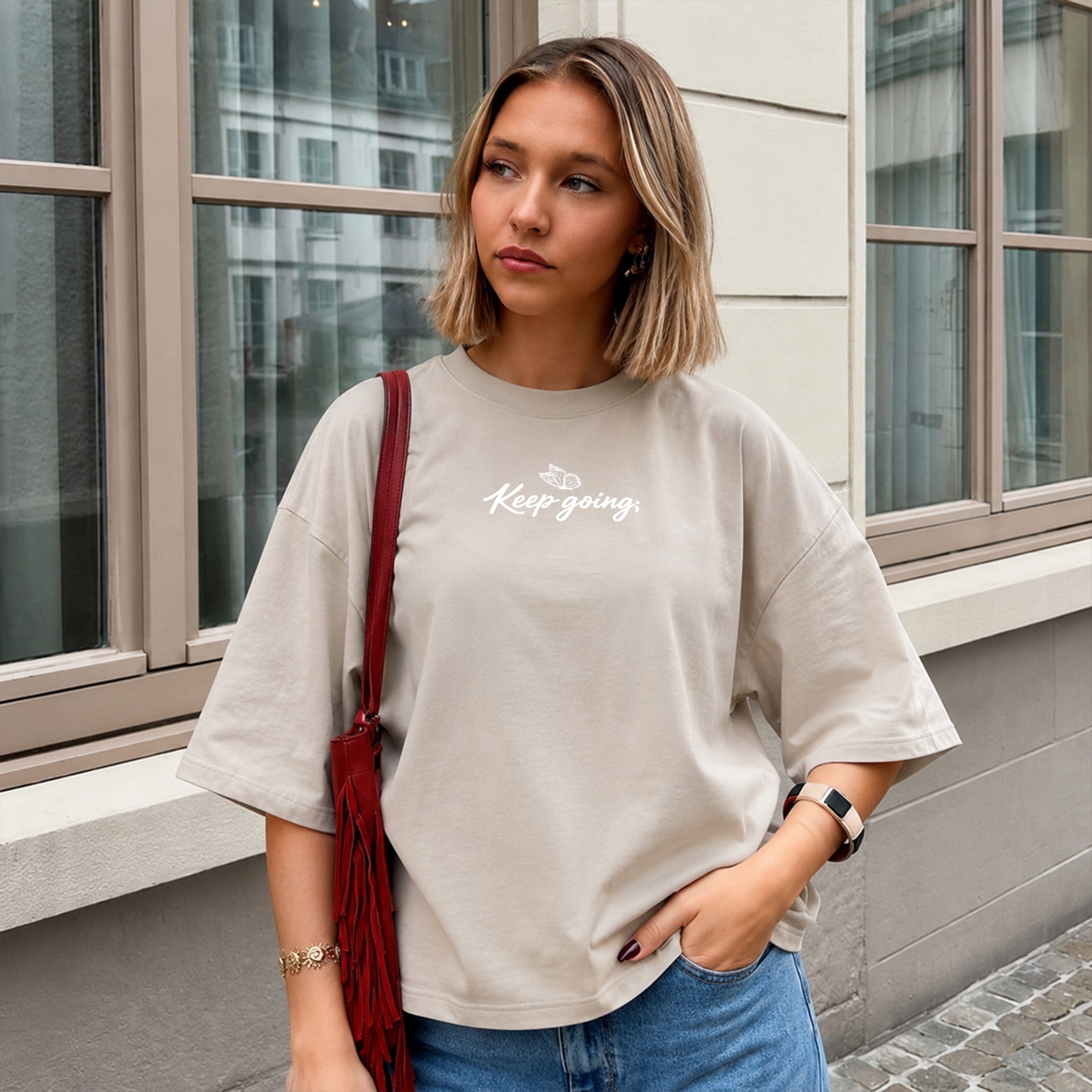 You Got This Tee - Warm Sand front