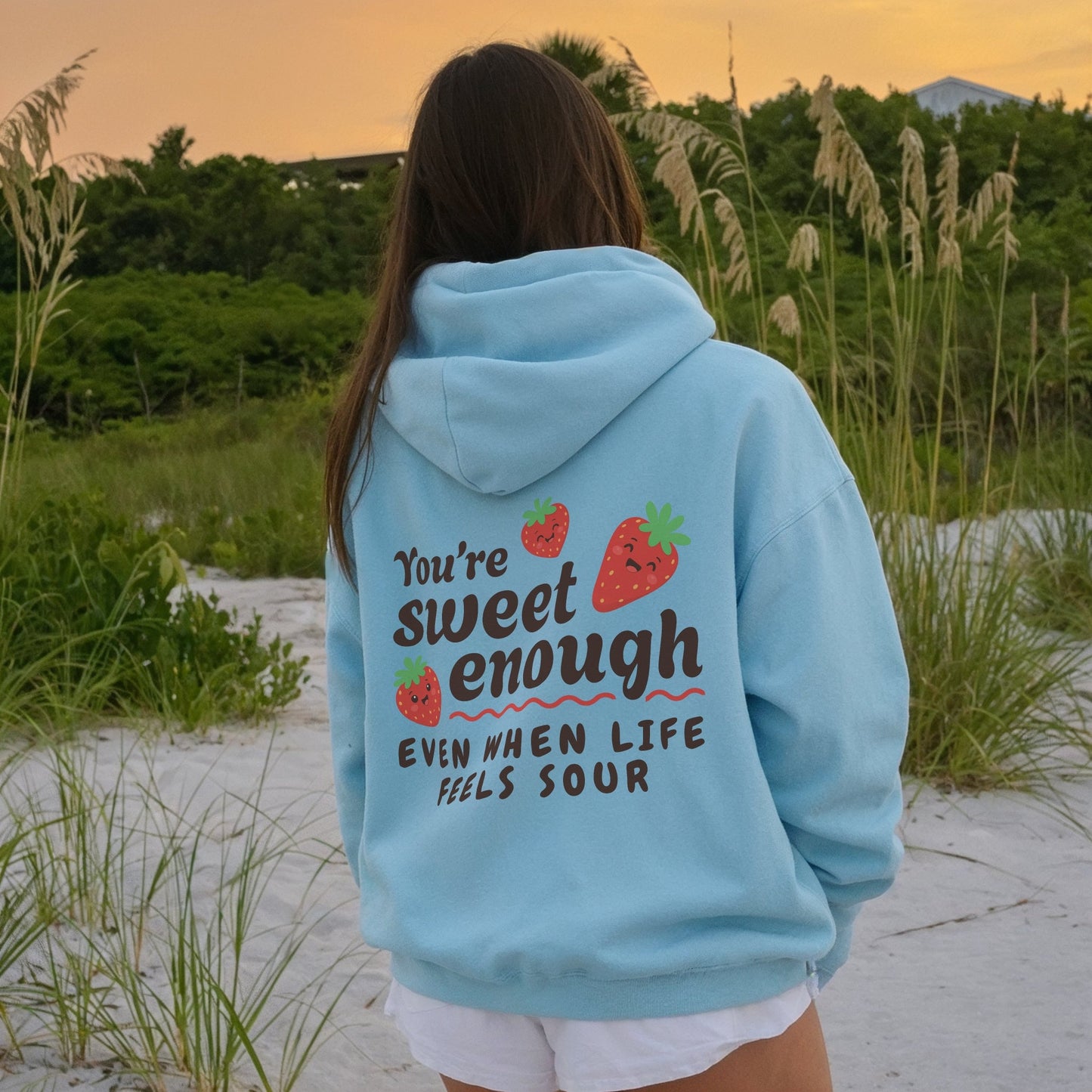 Berry Positive Hoodie