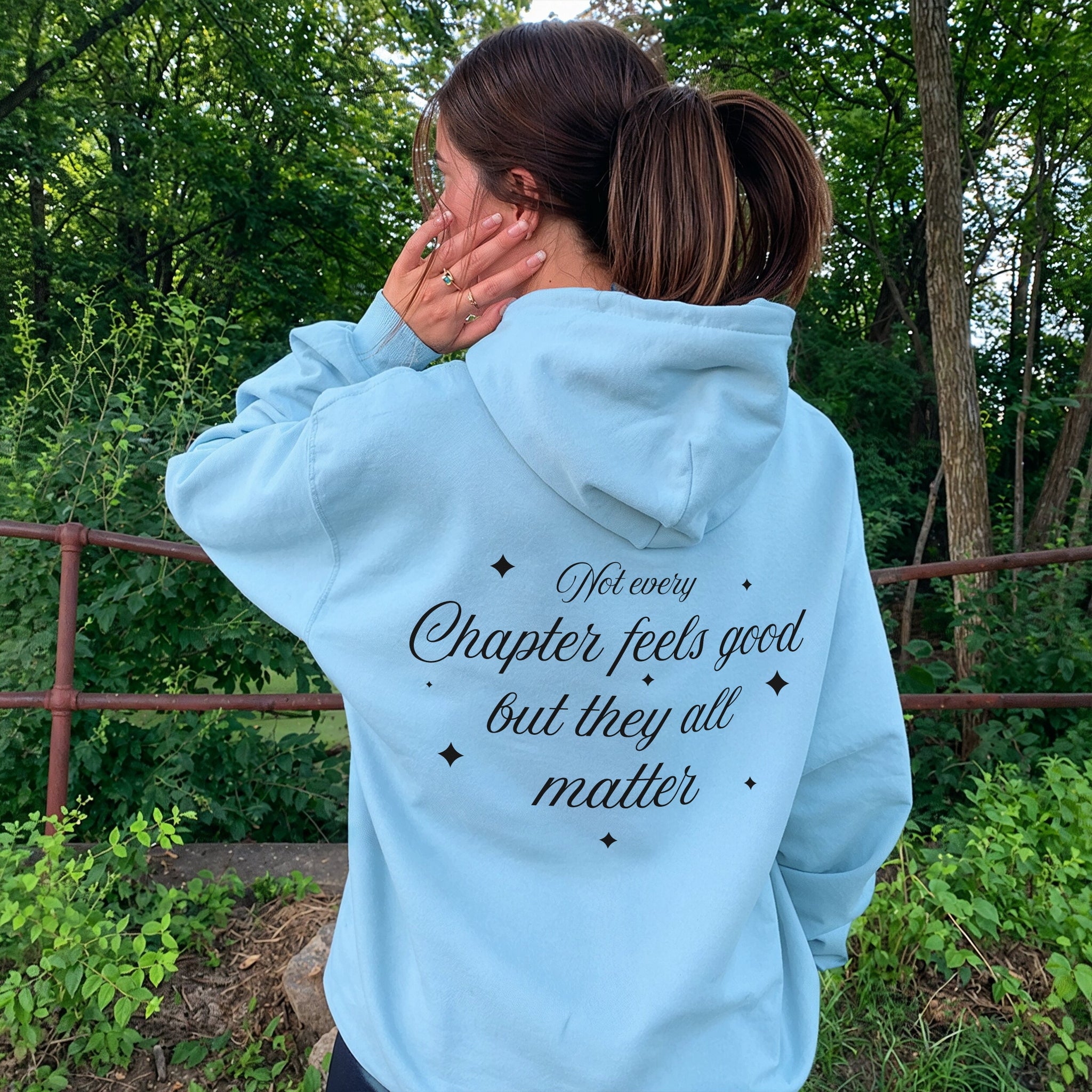 Next Chapter Hoodie - Sky Blue Back