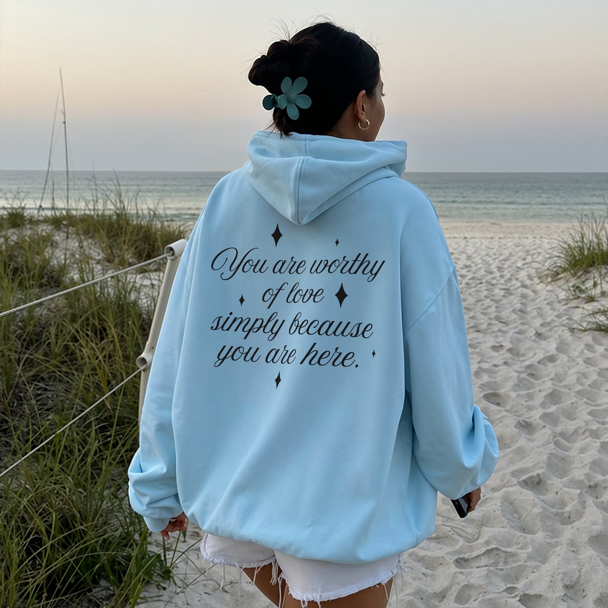 Beyond Measure Hoodie - Sky Blue Back