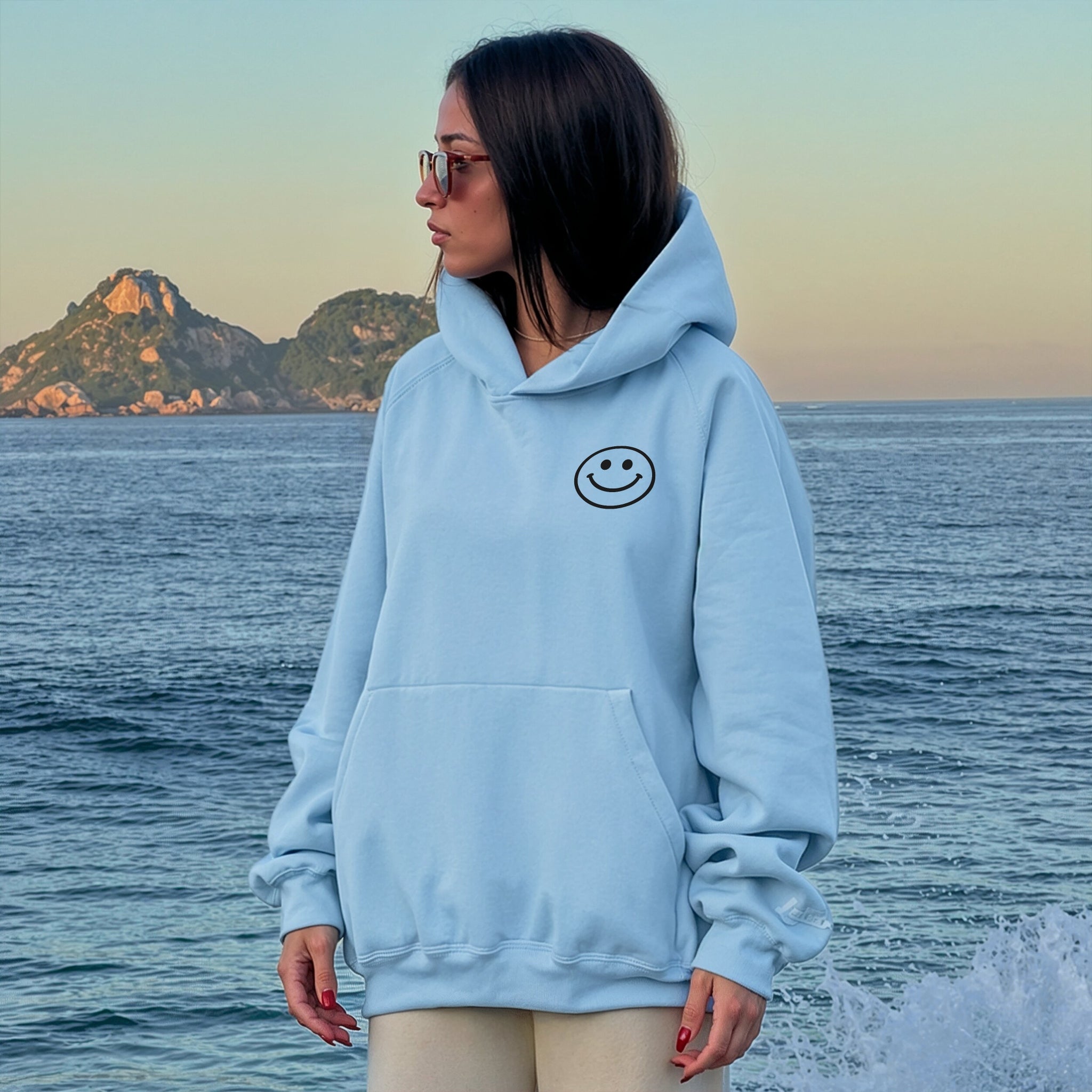 More Than Enough Hoodie - Sky Blue Front