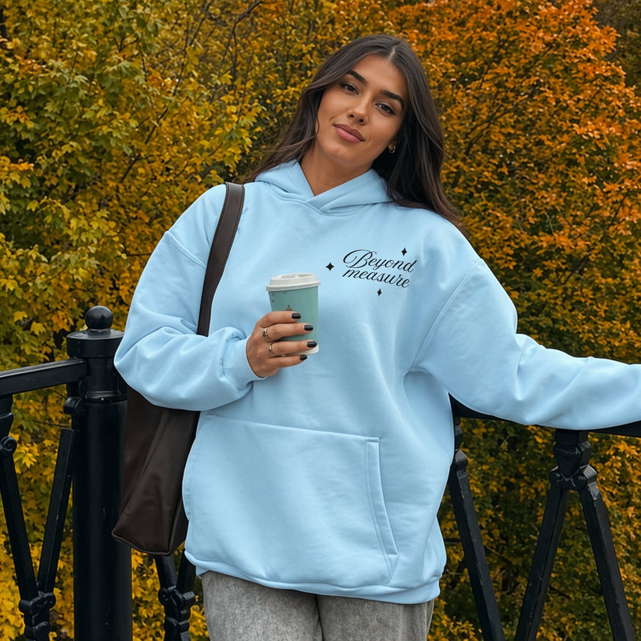 Beyond Measure Hoodie - Sky Blue Front