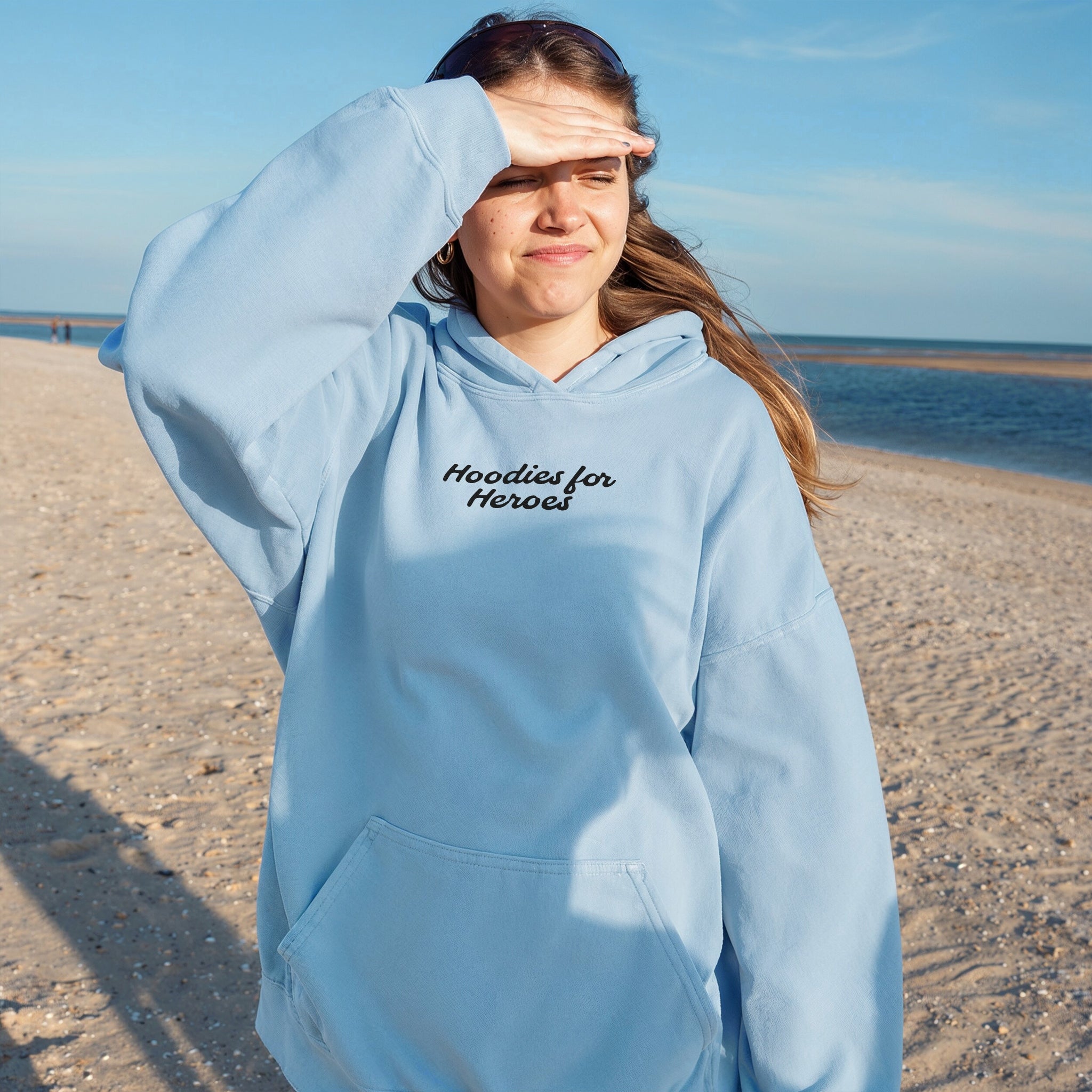 Pass It On Hoodie - Sky Blue Front