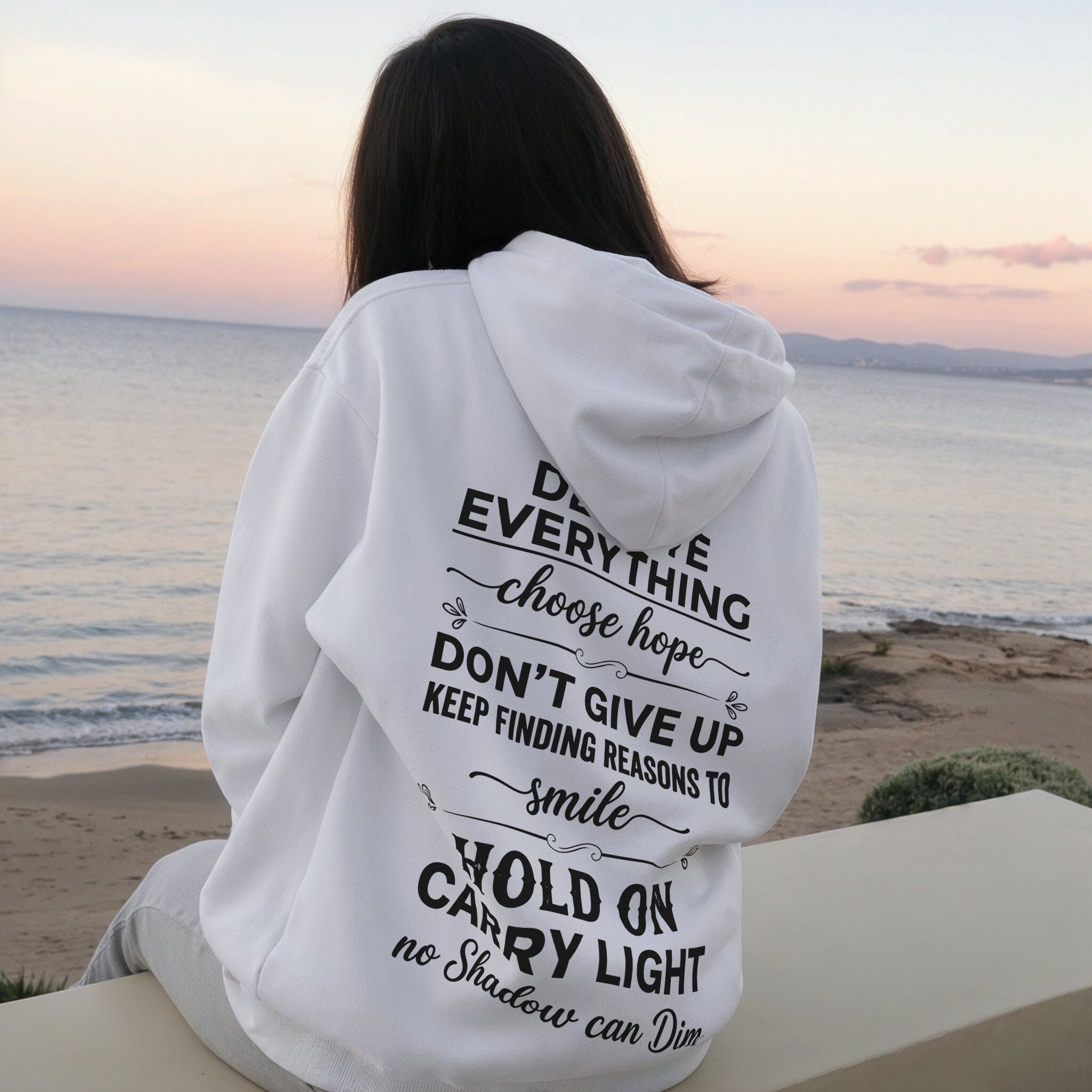 Dear Self Hoodie - White Back