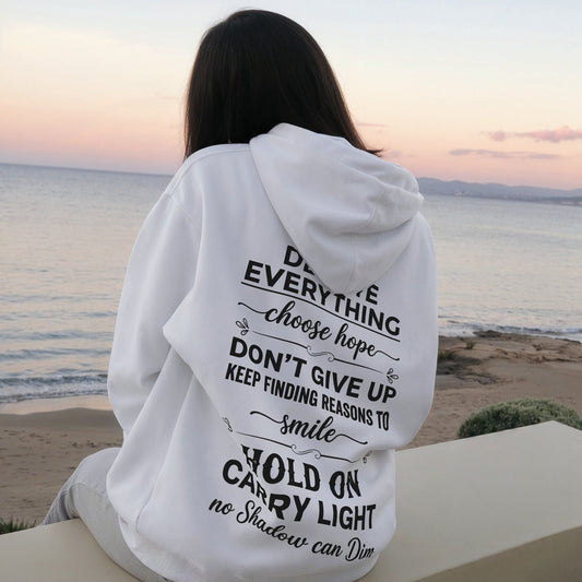 Dear Self Hoodie - White Back