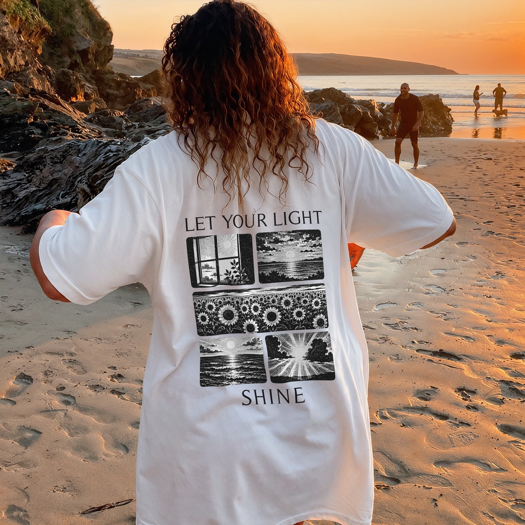 Let It Shine Tee - White Back
